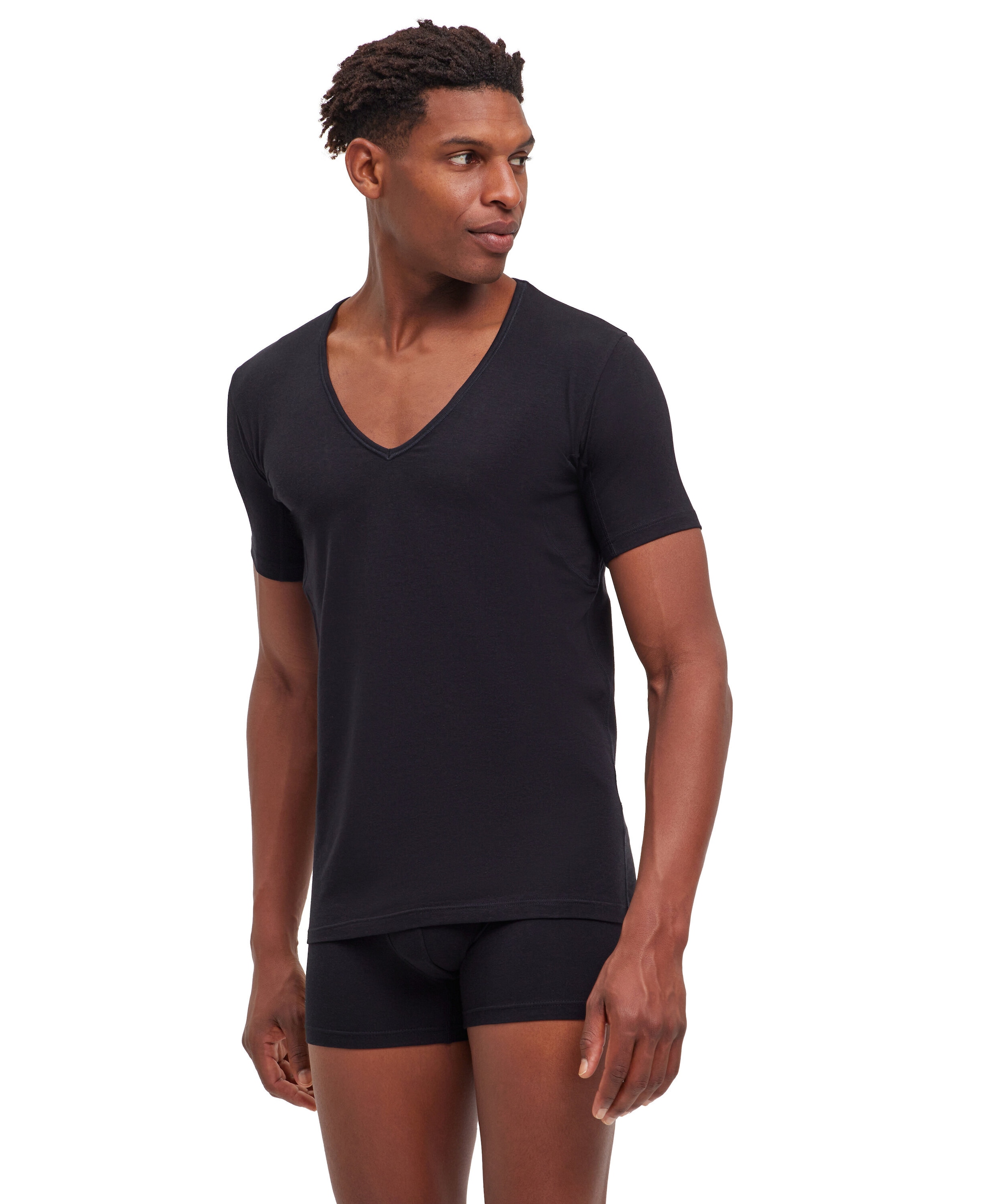 FALKE T-Shirt »Daily Climate Control« tiefer V-Ausschnitt, kurzarm, Cotton-Mix