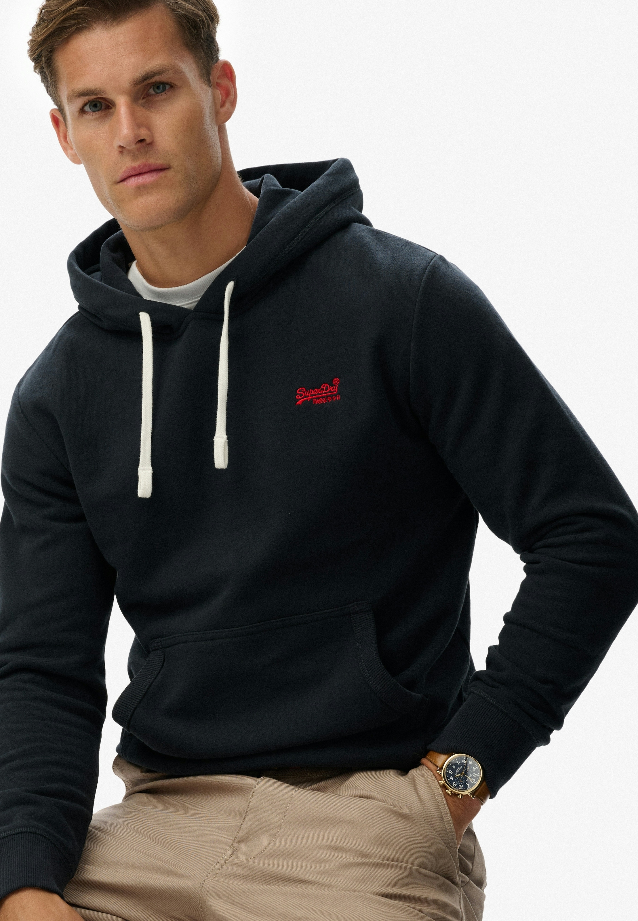Superdry Kapuzensweatshirt »Essential Logo Classic Hood«, Baumwollmischung, loose fit
