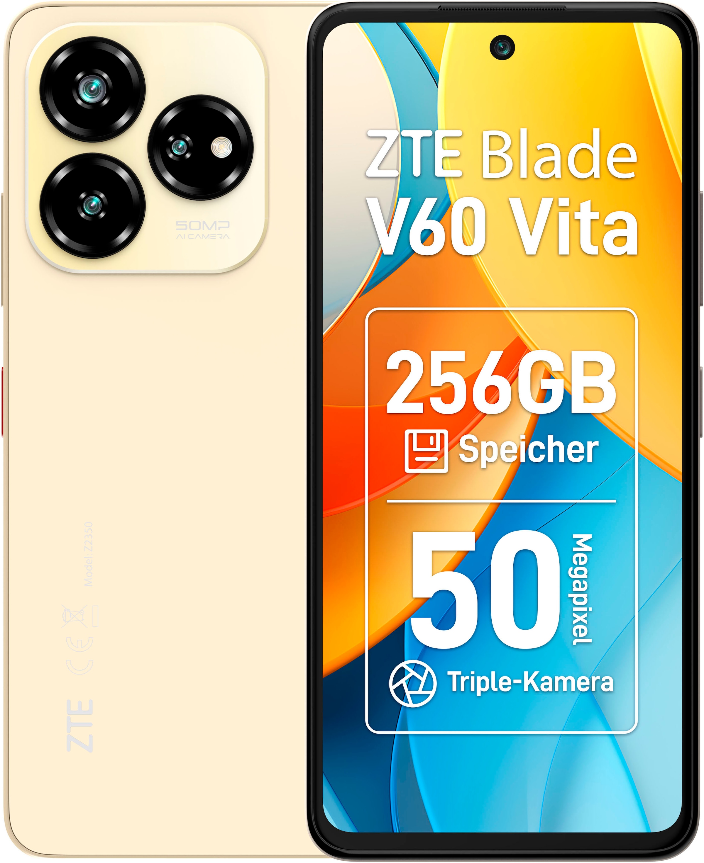 ZTE Smartphone »Blade V60 Vita«, champagne gold