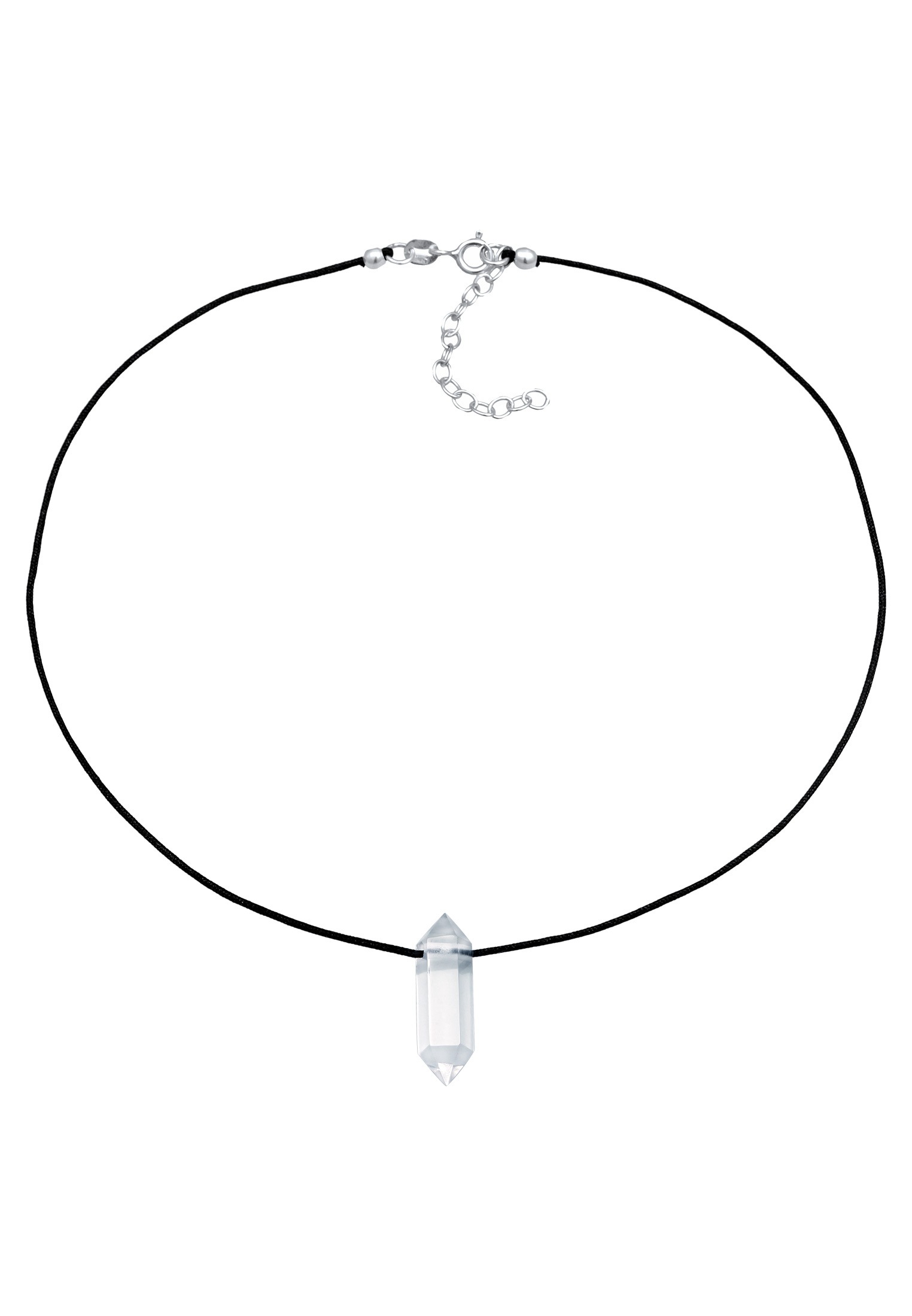 Elli Premium Choker »Halskette Choker Nylon Kristallspitze 925 Silber«