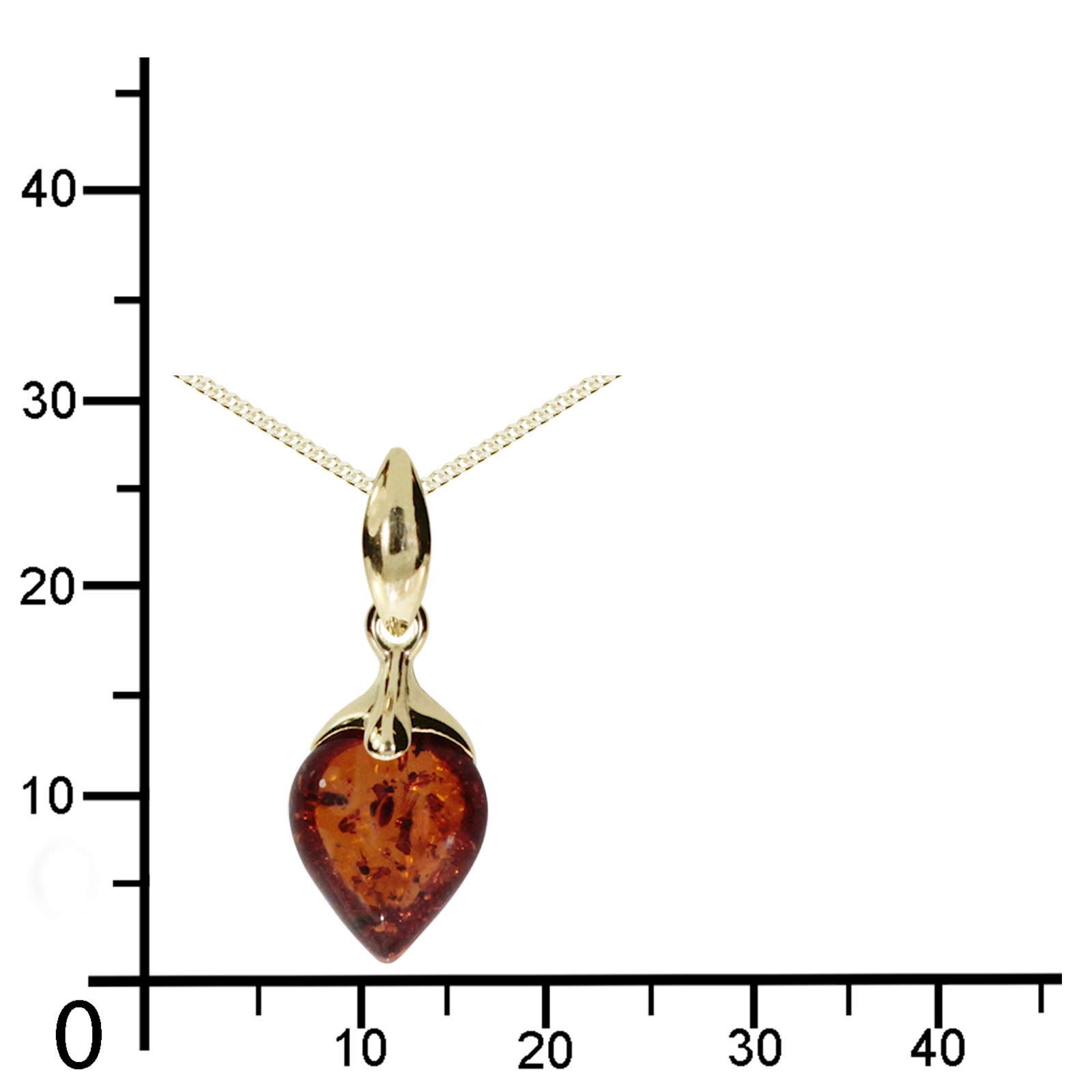 OSTSEE-SCHMUCK Kette und Anhänger Set »- Lene - Gold 375/000 - Bernstein«