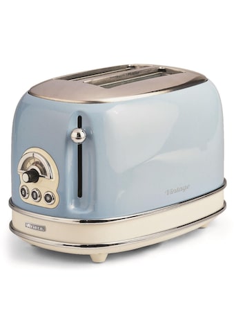 Ariete Toaster »Vintage«, 2 kurze Schlitze, für 2 Scheiben, 815 W, blau kaufen