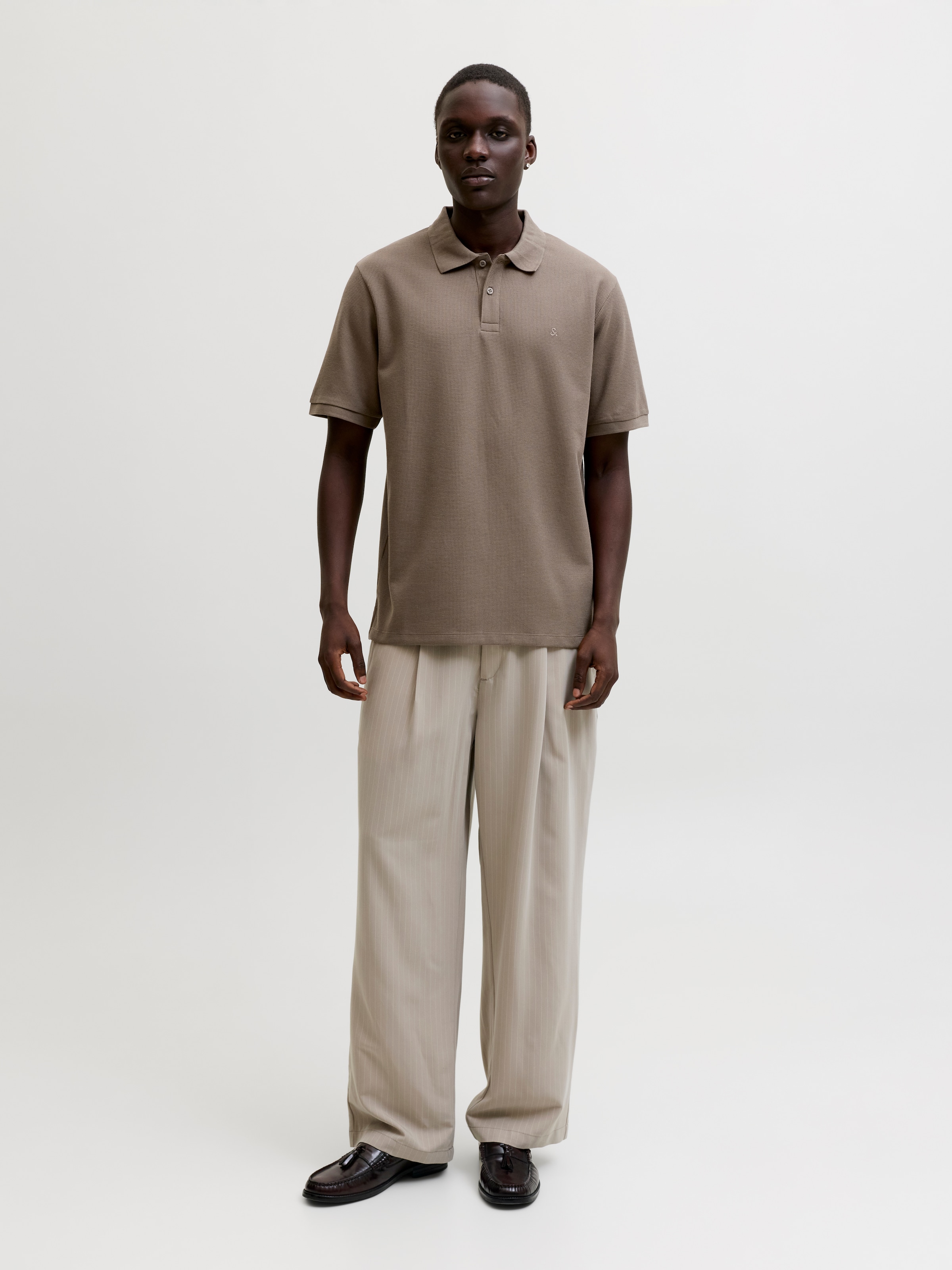 Jack & Jones Poloshirt »JJEAUSTIN POLO SS NOOS« Materialmix, regular fit