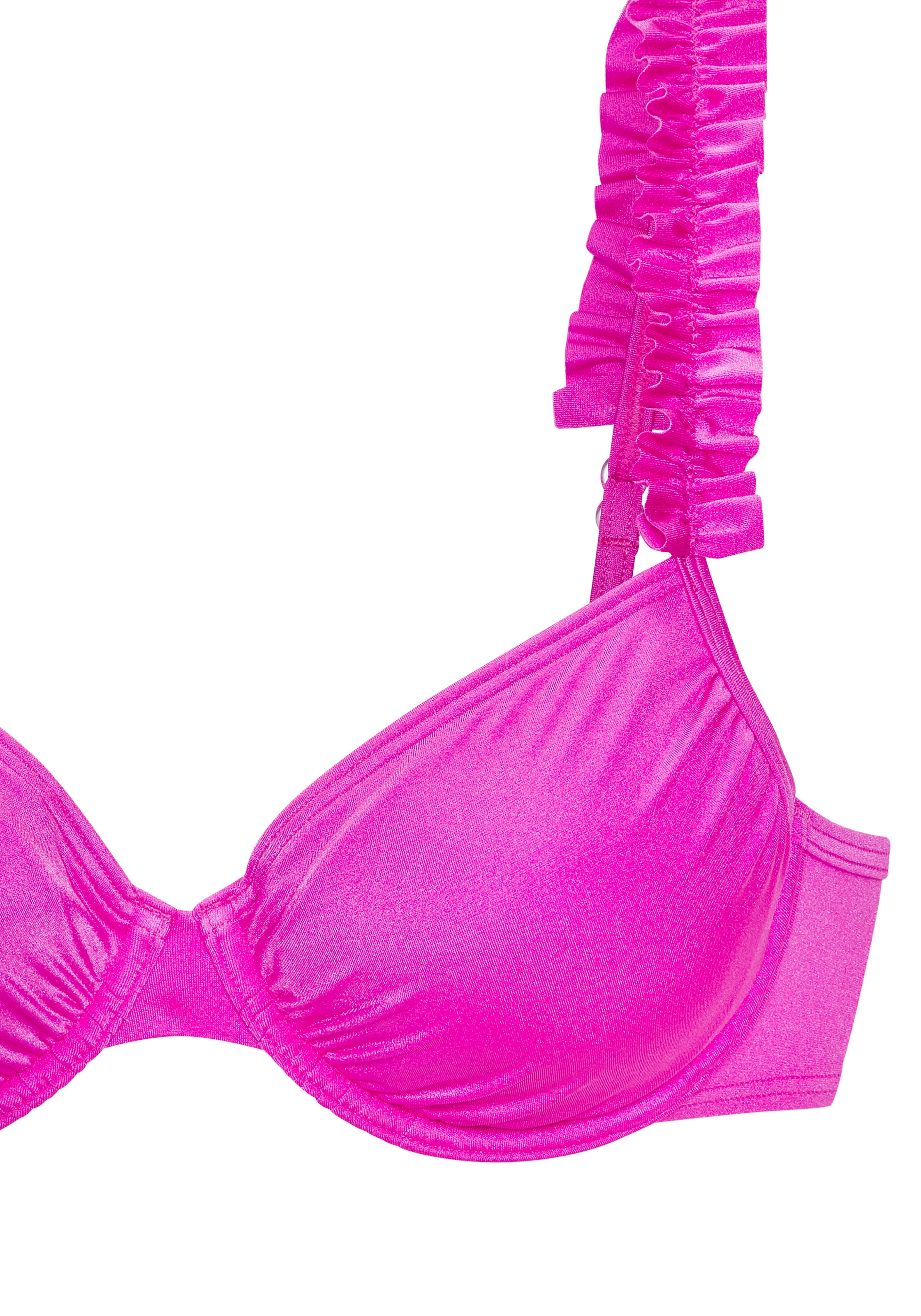 LASCANA Bügel-Bikini-Top »Liora« mit Rüschen