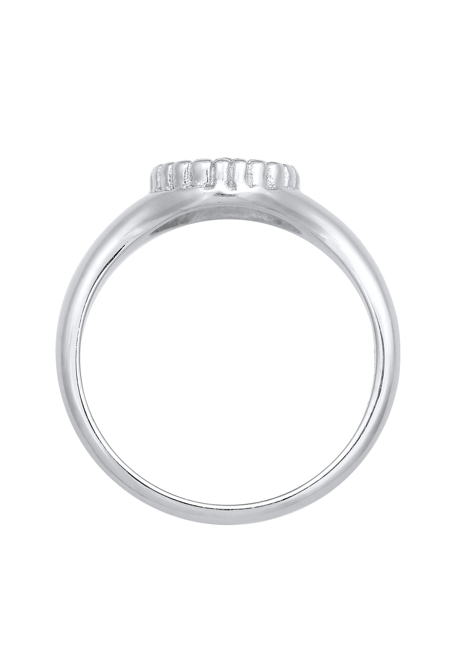 Elli Silberring »Ring Siegelring Evil Eye Blue syn. Opal 925 Silber«