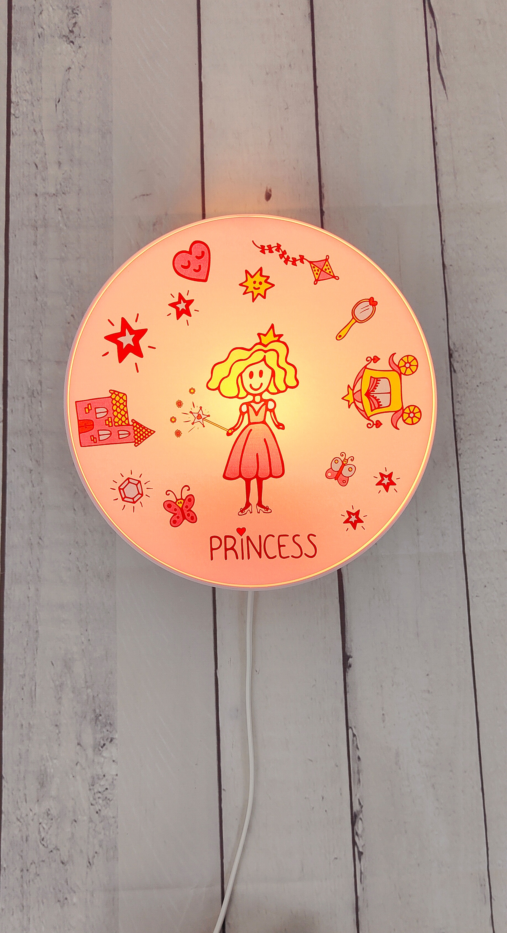 niermann Wandleuchte »Prinzessin, Kinderlampe, Kinderzimmer« E14 1 Stk. Made in Germany