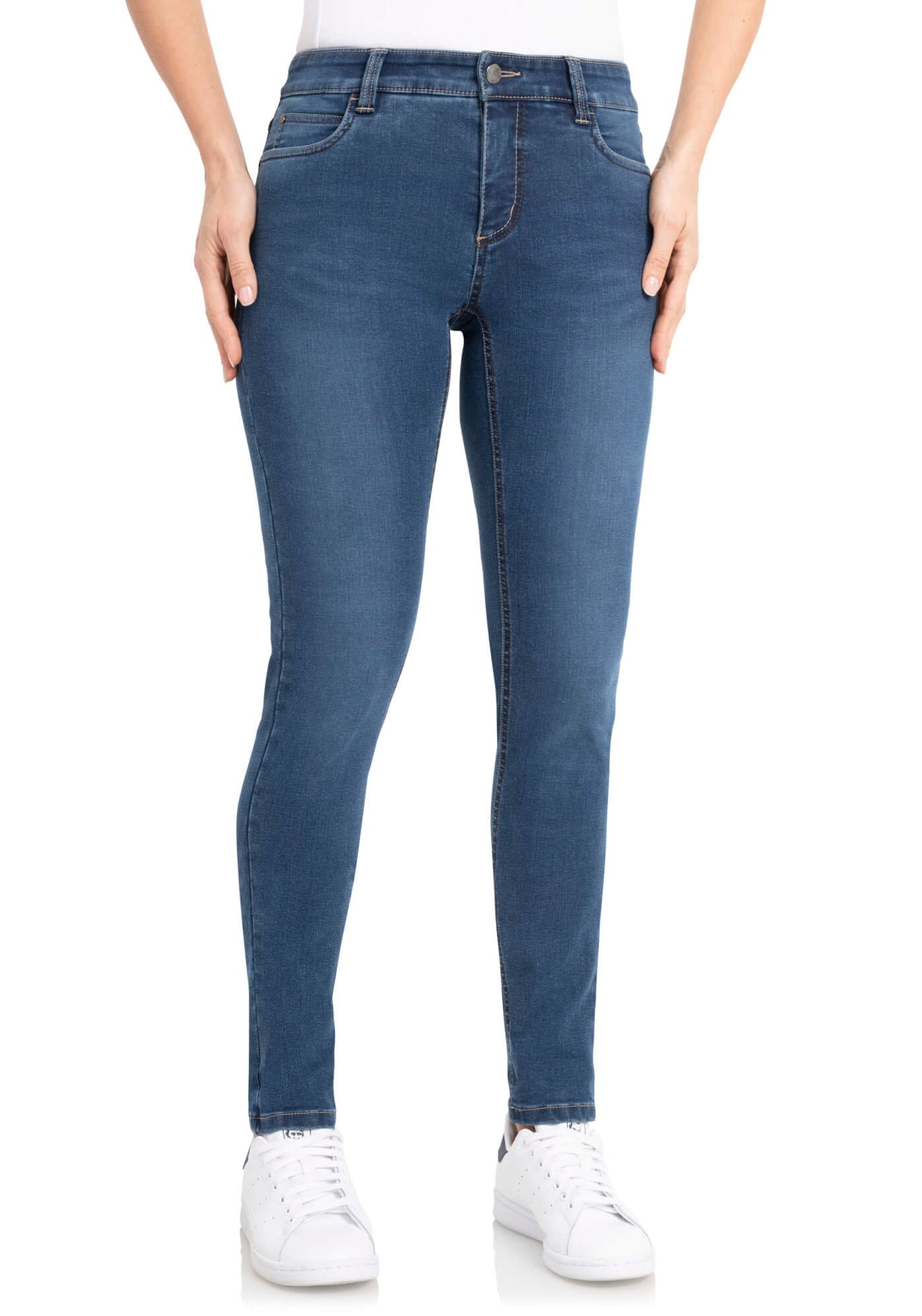 wonderjeans Skinny-fit-Jeans, Schmaler Skinny-Fit in hochelastischer Qualität