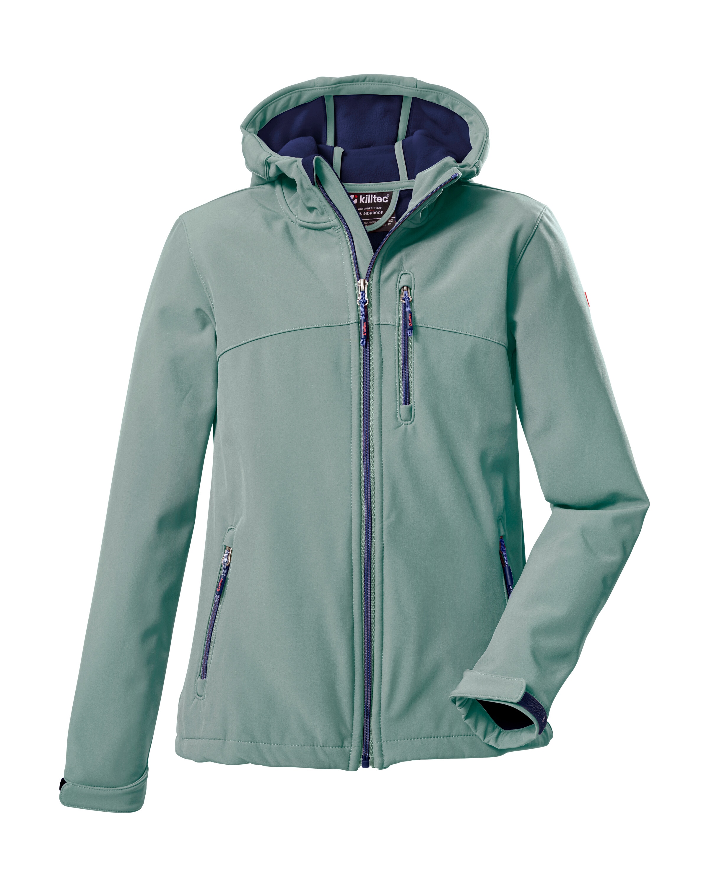 Killtec Softshelljacke »Girls Softshelljacke«, Wasserabweisend, verstellbare Kapuze u Ärmel, Fleece-Innenfutter
