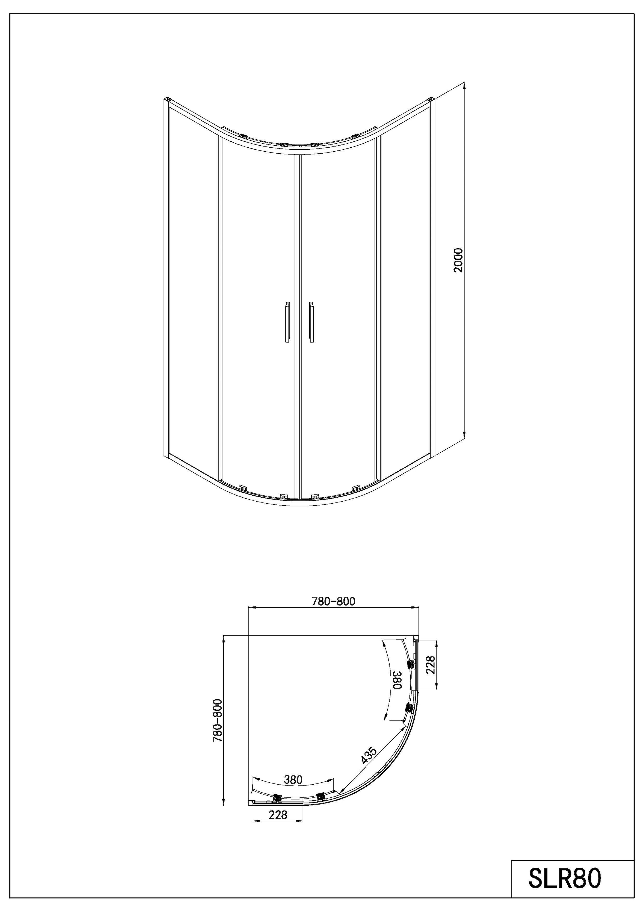 Sanotechnik Runddusche »Sanotechnik SlimLIne Rundduschkabine schwarz«