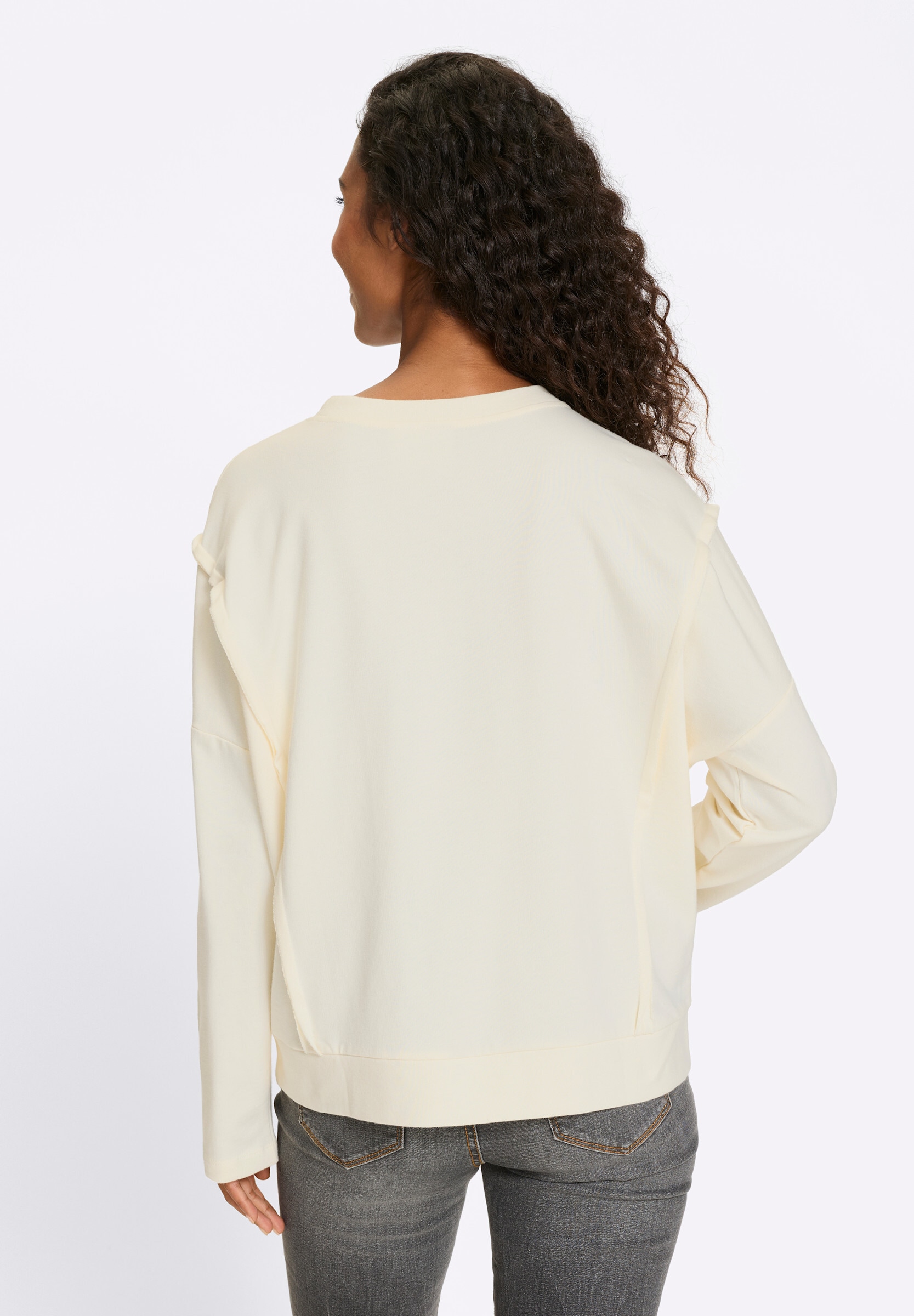 heine Sweatshirt »Sweatshirt Sweatshirt mit glitzerndem Lettering«
