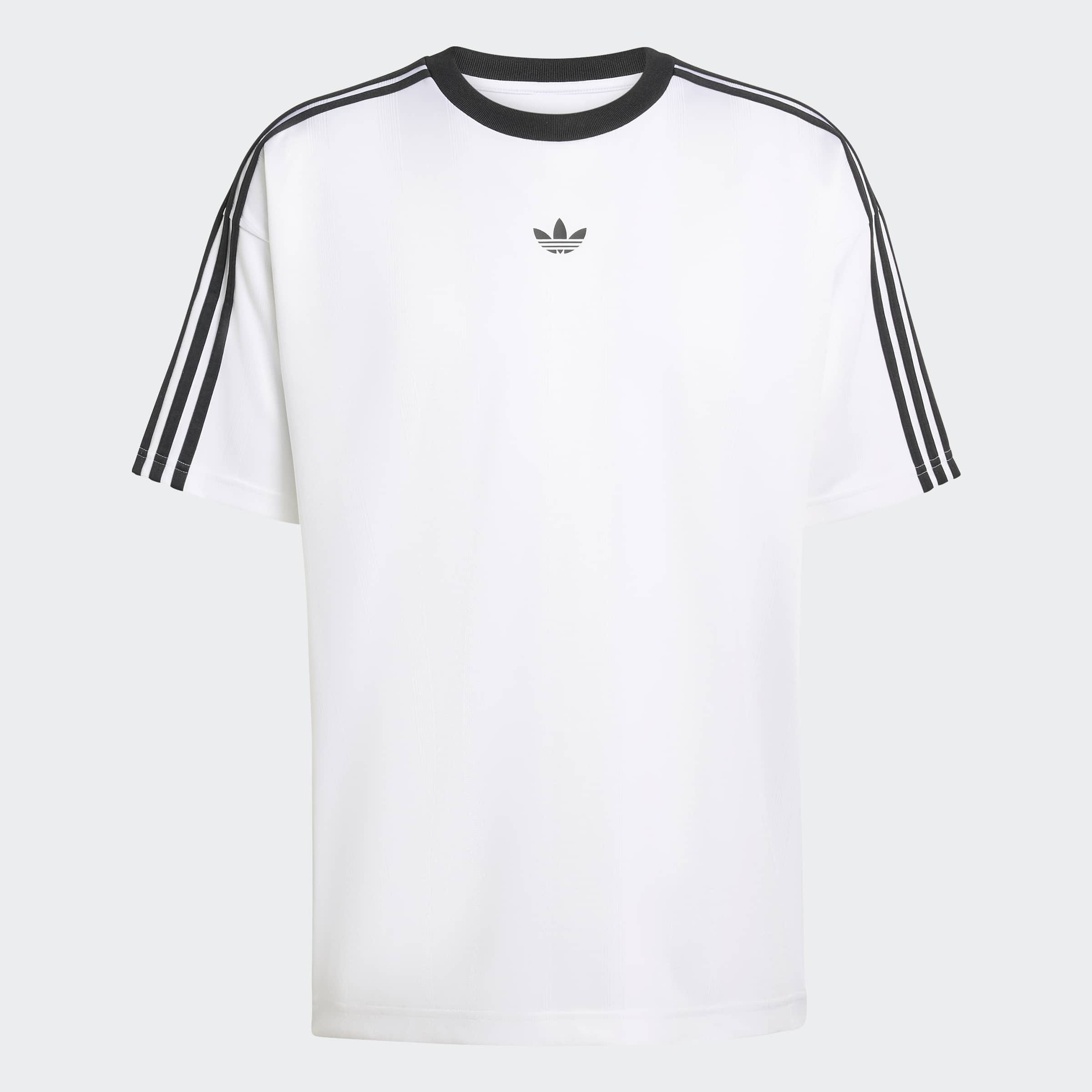 adidas Originals T-Shirt »ADIDAS ADICOLOR JACQUARD TRIKOT« lockere Passform, Rundhalsausschnitt, mit klassischem Trefoil Logo
