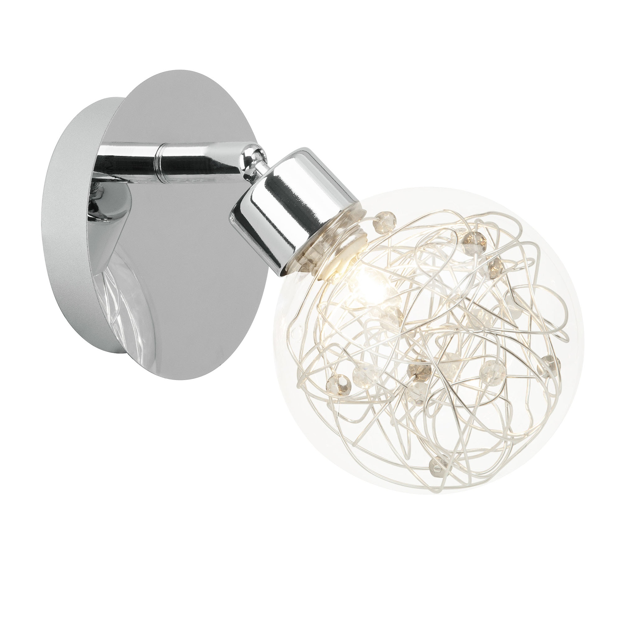 Brilliant Wandstrahler »Joya«, 1 flammig, Leuchtmittel G9 | ohne Leuchtmittel, Wandspot chrom
