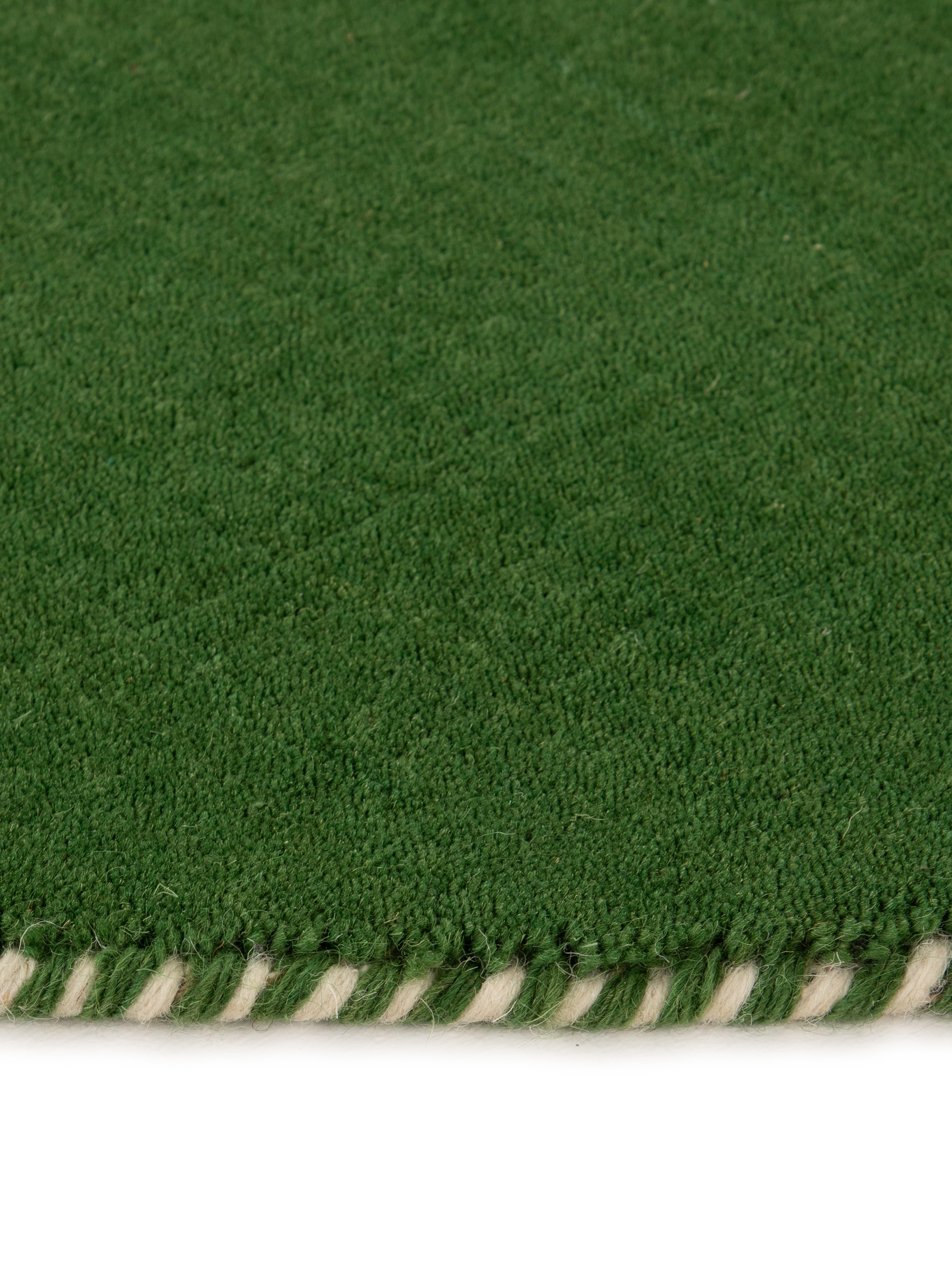 carpetfine Wollteppich »Gabbeh Lola Uni«, rund, 14 mm Höhe, mit natürlichem Pflanzenmaterial von Hand gewebt, auch als Läufer