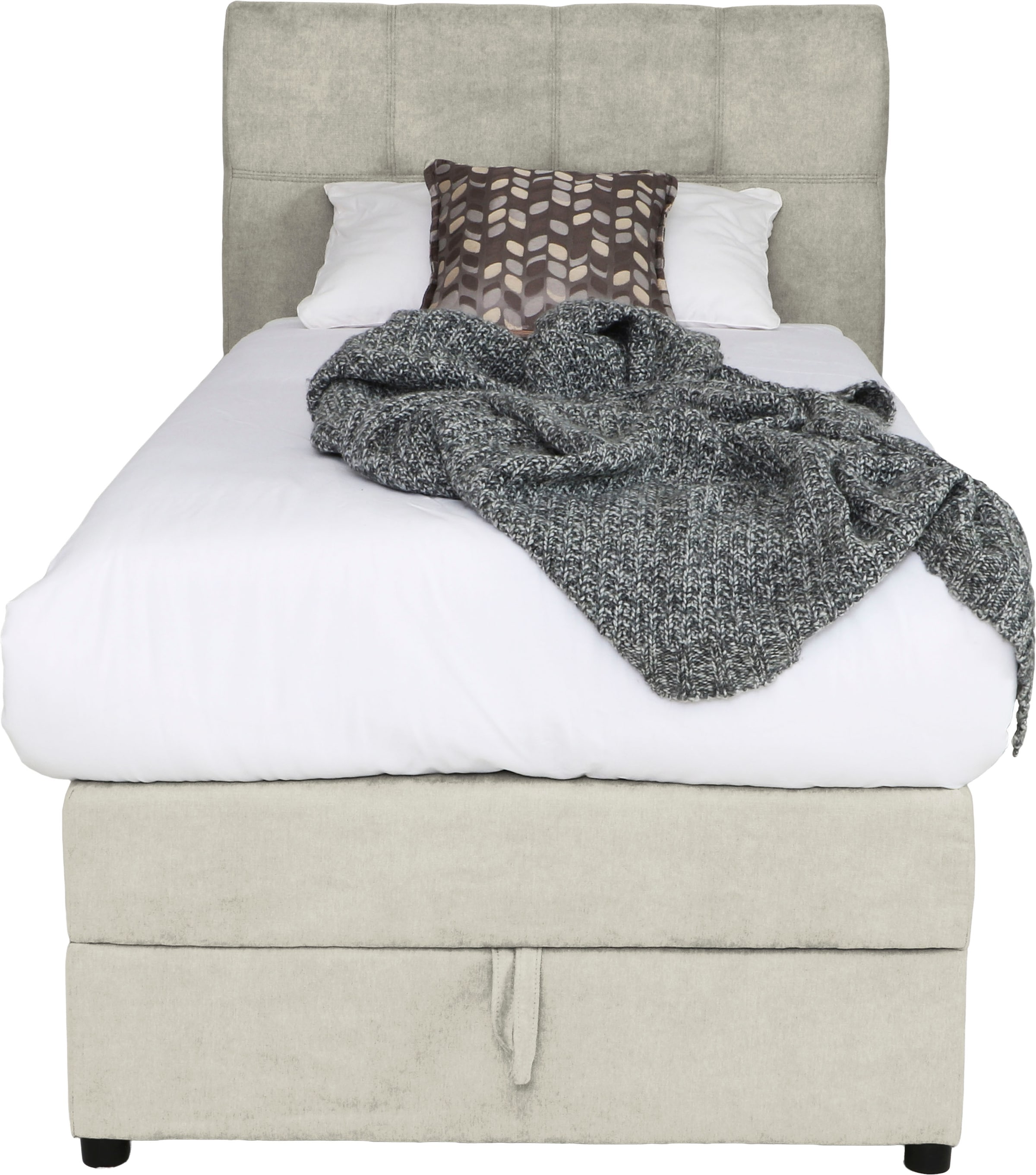 Home affaire Boxspringbett »Finja« besonders komfortable Liegehöhe, mit praktischem Bettkasten