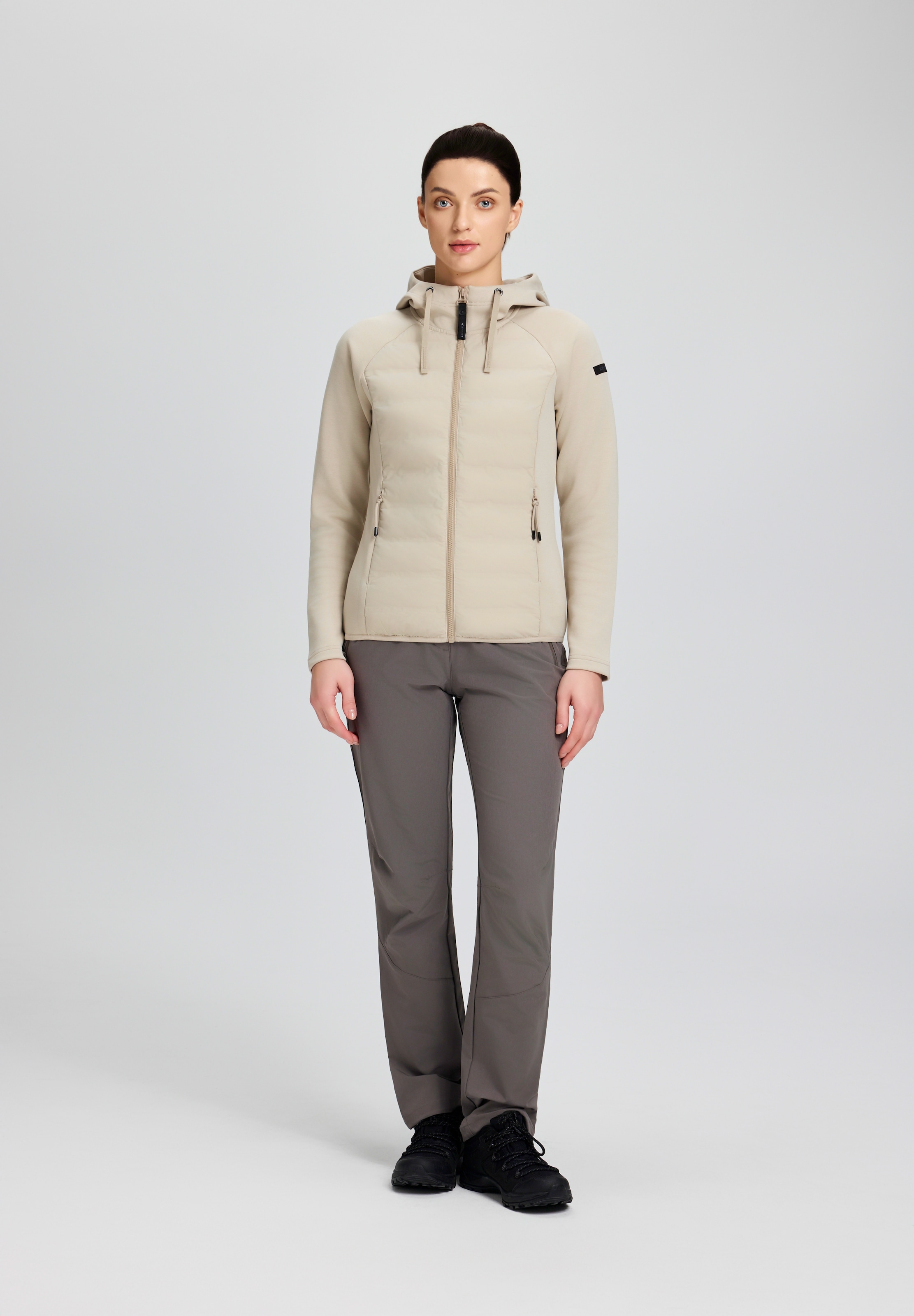 Icepeak Hybridjacke »ICEPEAK ASHBURN« für Erwachsene, mit wärmenden Materialeigenschaften, mit Kordelzügen