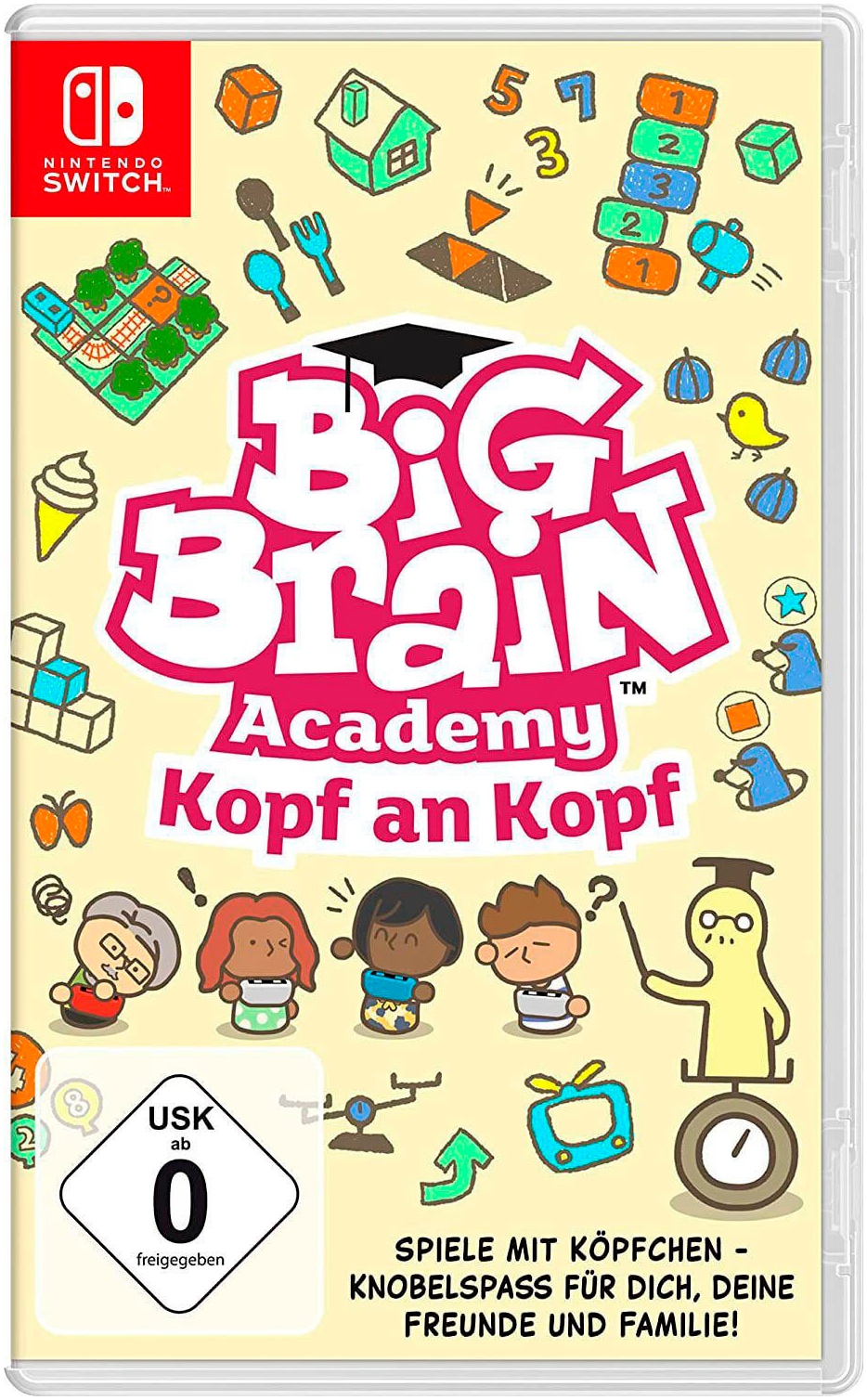 Nintendo Switch Konsolen-Set »OLED + Gratis Big Brain Academy + Everybody 1-2-Switch!«