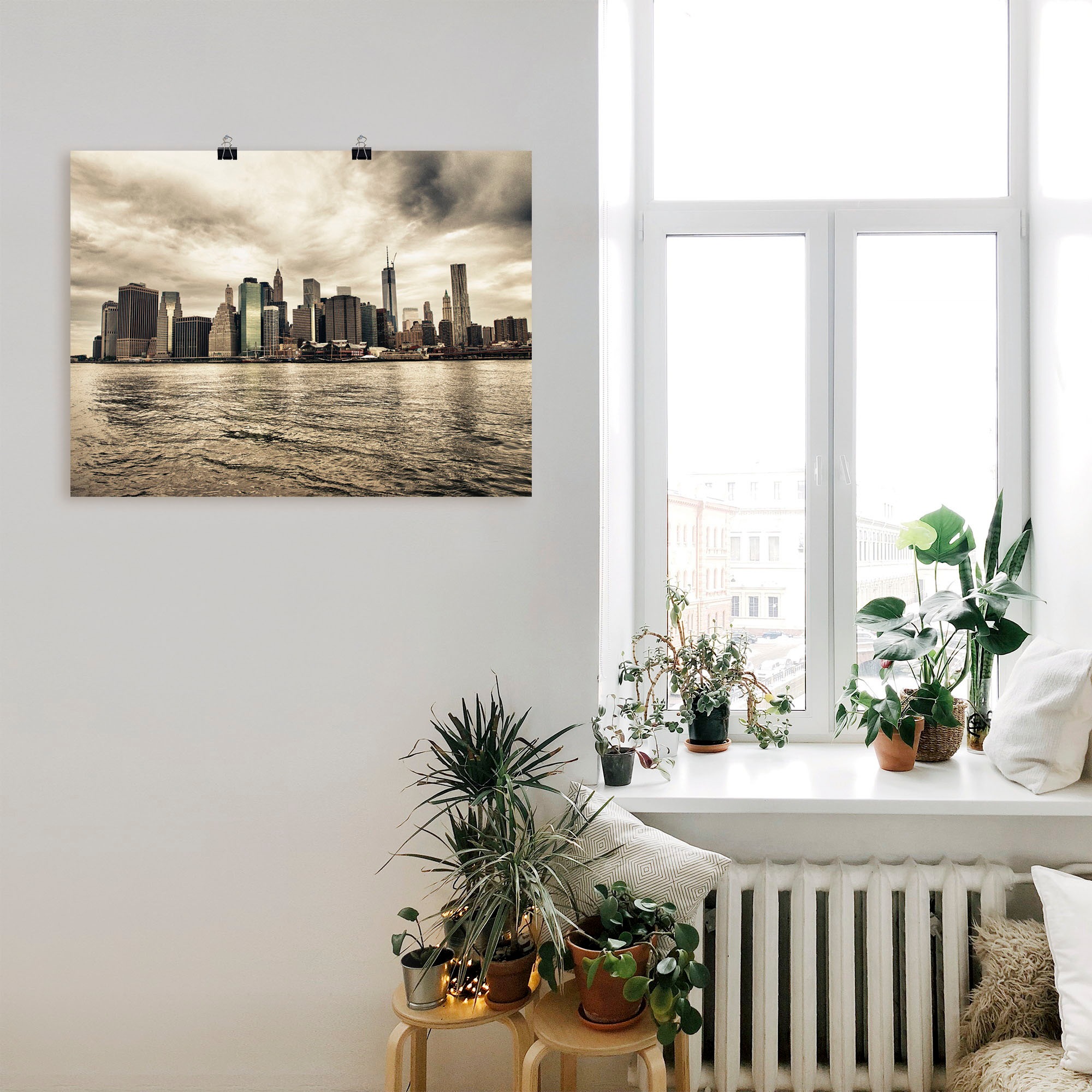 Artland Wandbild »Lower Manhattan Skyline«, Amerika, (1 St.), als Leinwandbild, Poster in verschied. Größen