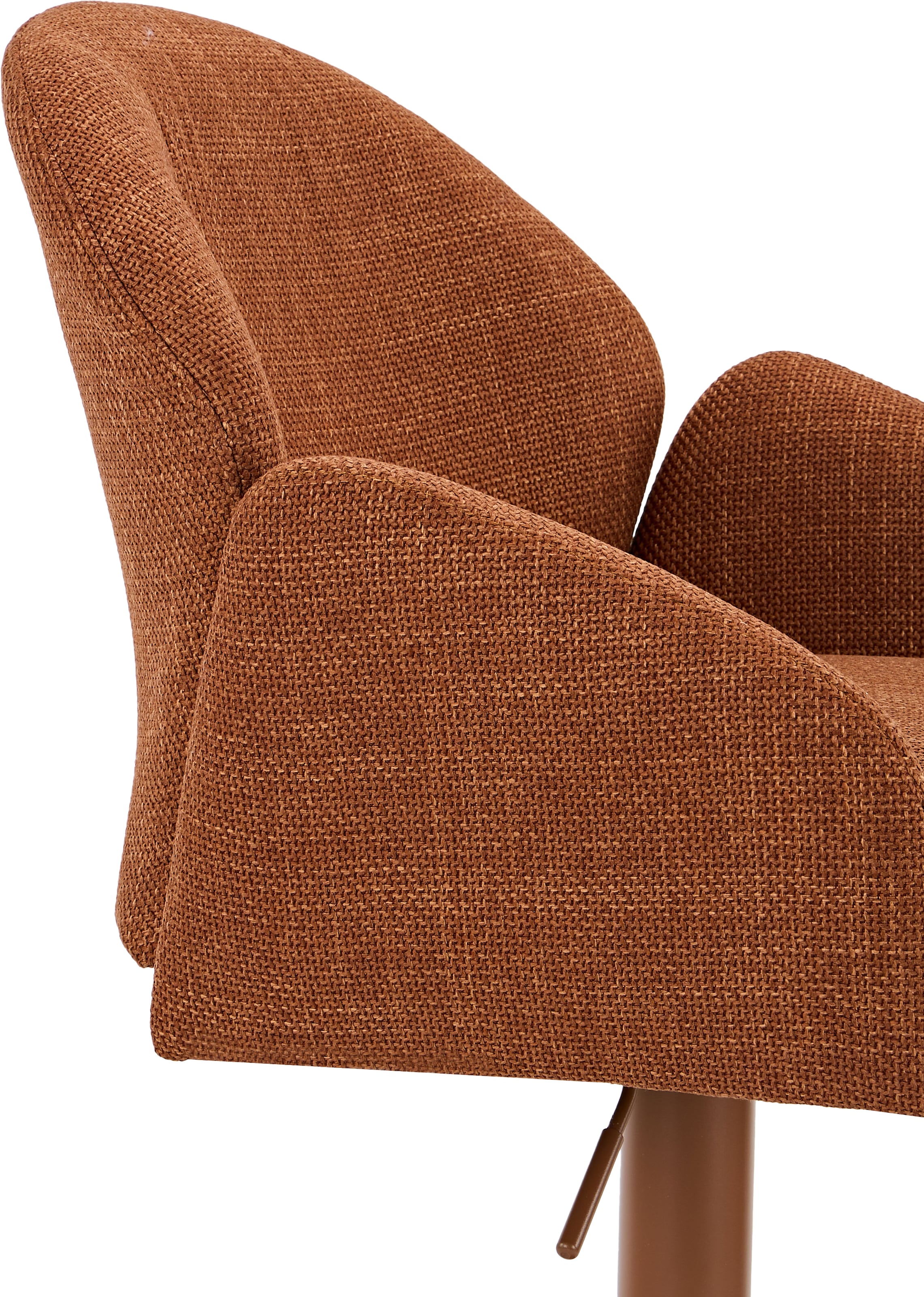 HELA Barhocker »HOLLY« Set, 2 Stk. tlg. 360° drehbar, Höhenverstellbar, Armlehnen, Gestell angepasst an Bezug