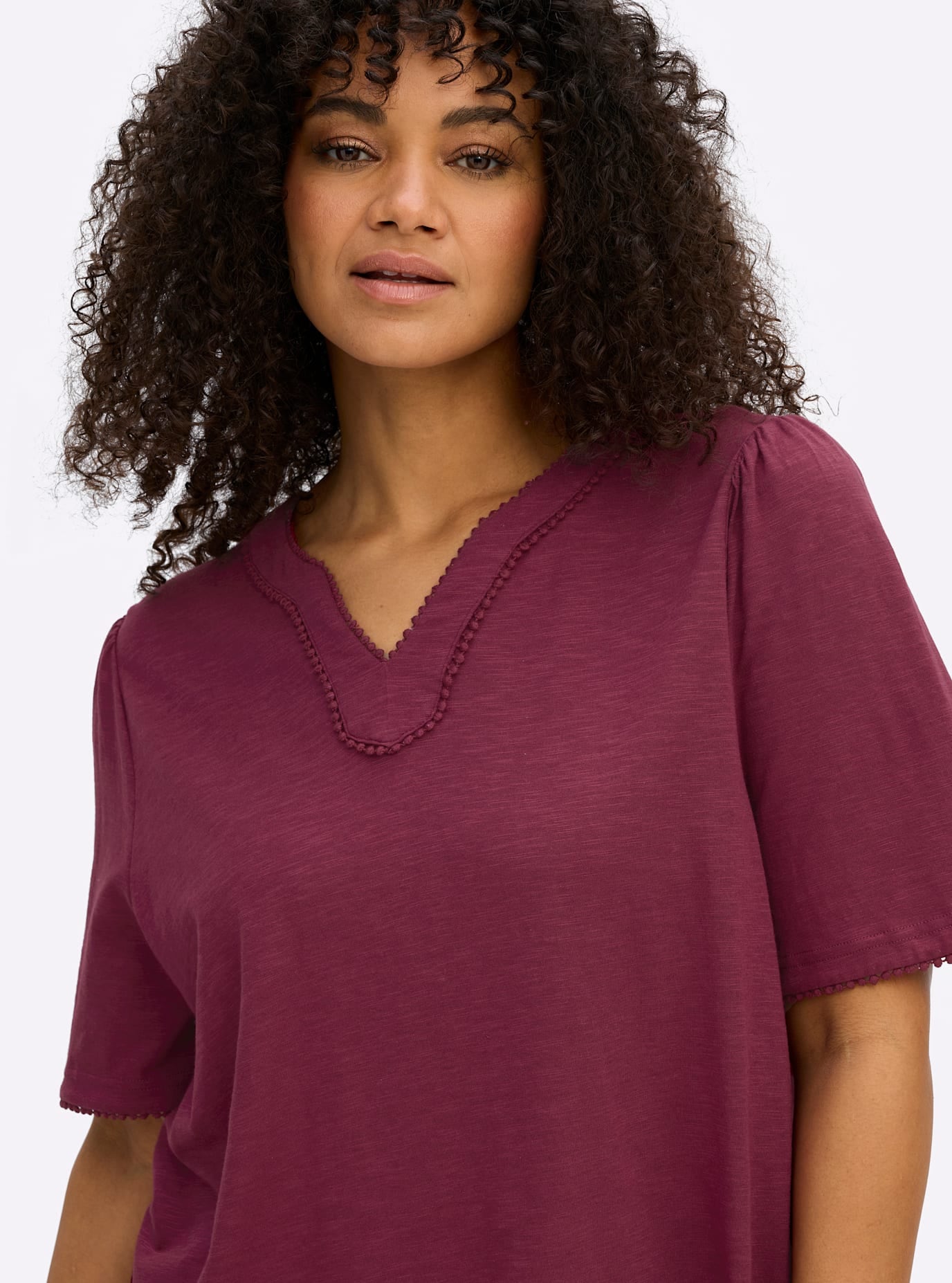 Sheego Kurzarmshirt »Halbarmshirt« 1