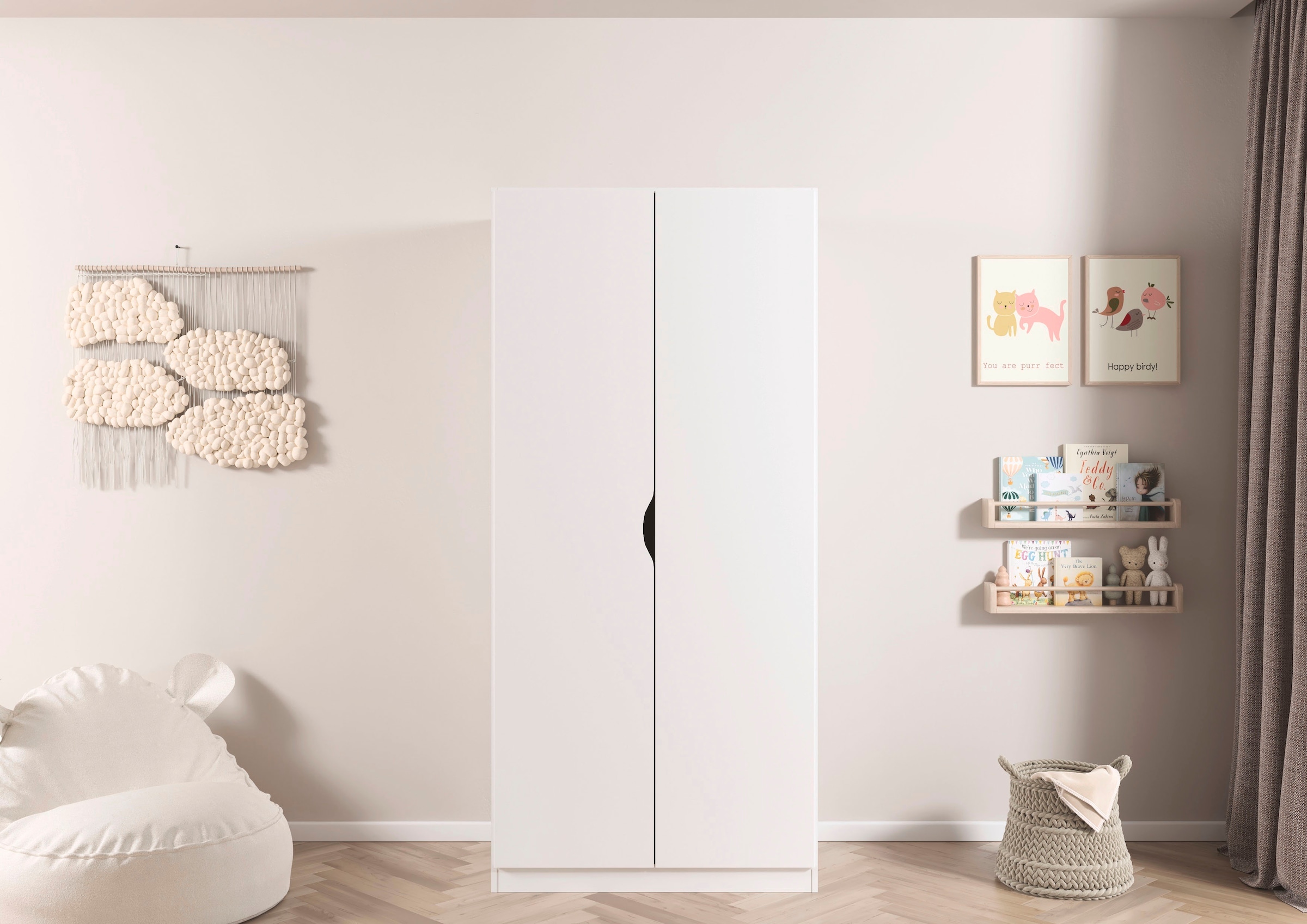 rauch Kleiderschrank »Freising« Türen mit Griffmulden