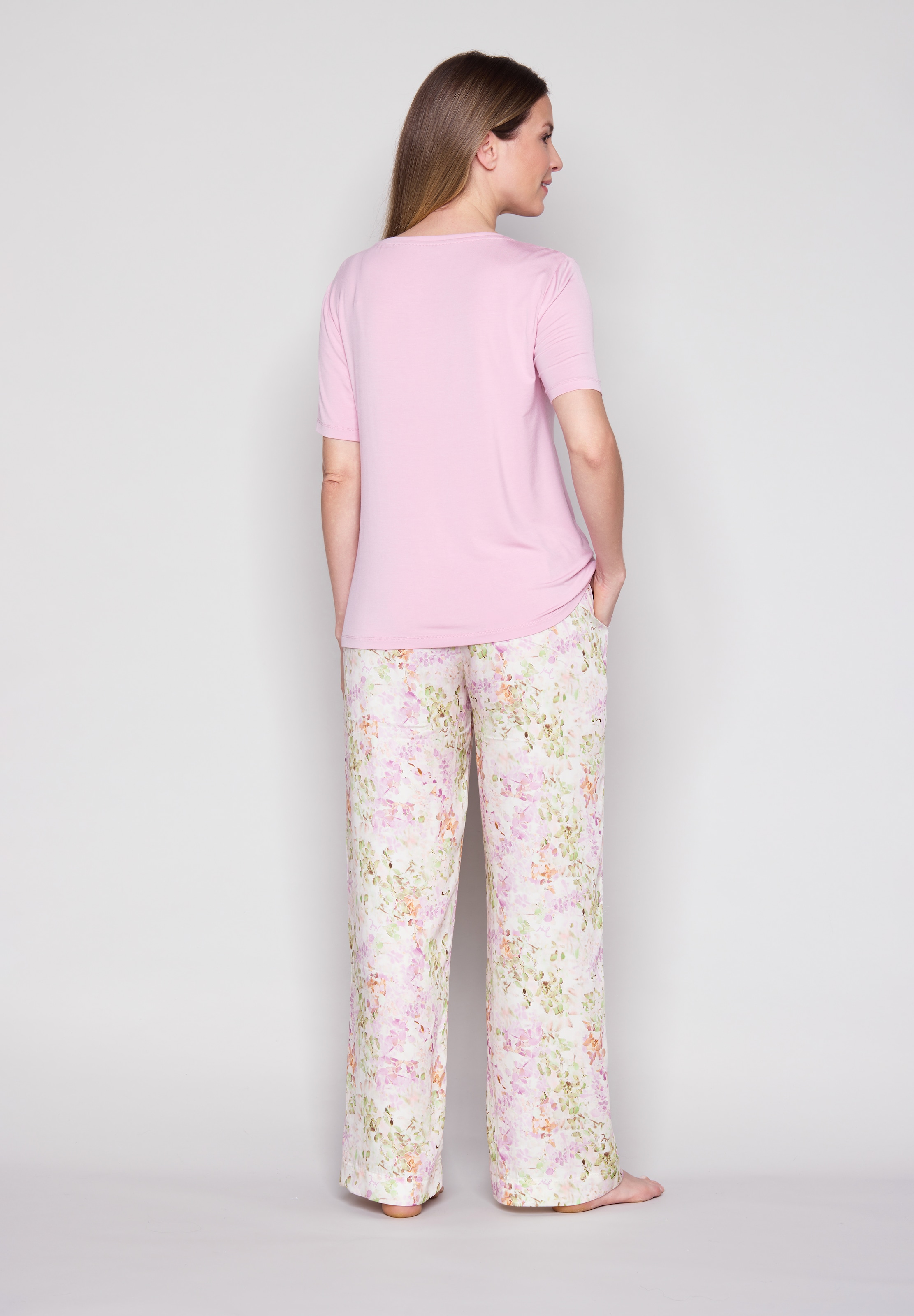 JOOP! Pyjamaoberteil mit V-Ausscshnitt und kurzem Arm