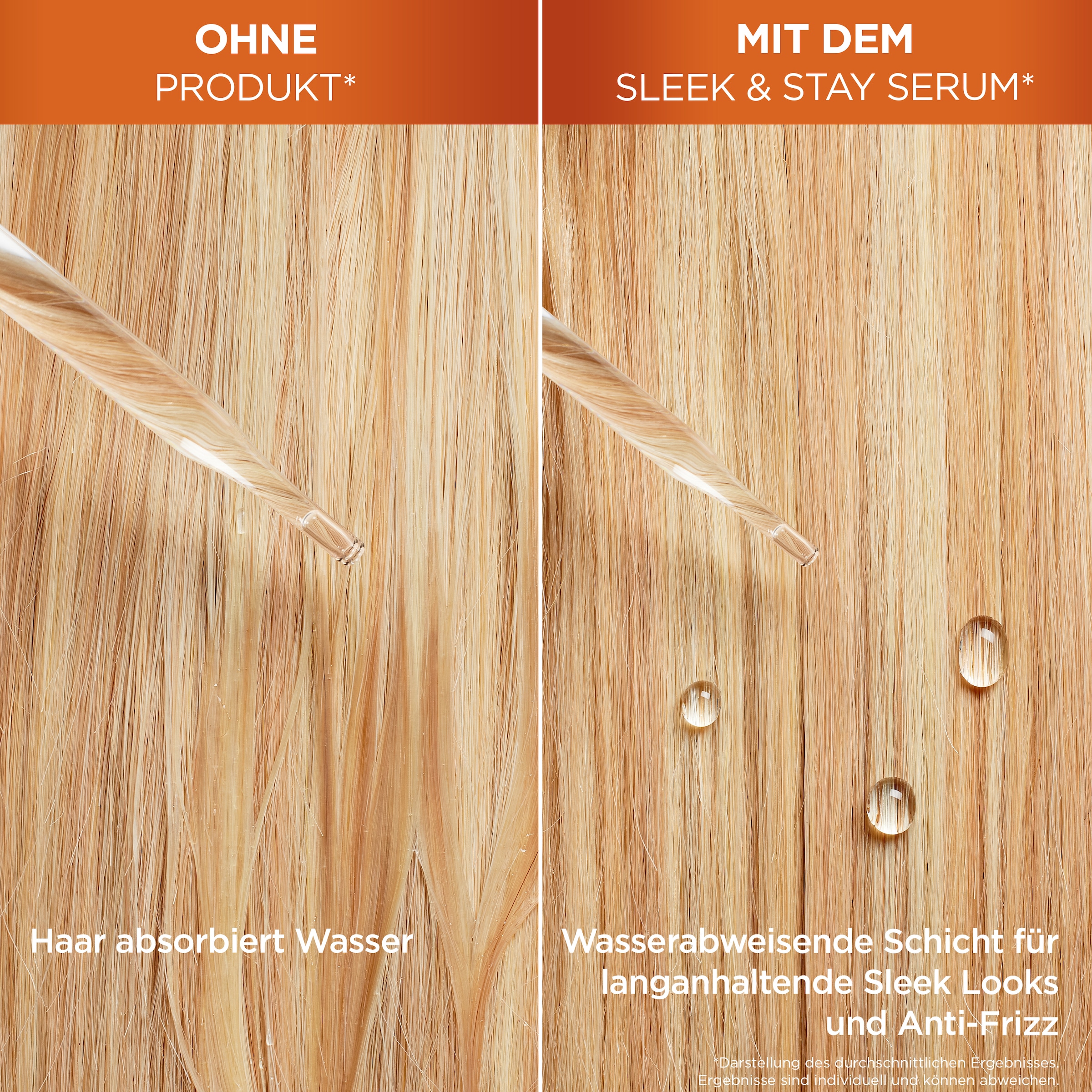 GARNIER Haarserum »Garnier Fructis Sleek & Stay Heat-Activated Serum«, Für trockenes, zu Frizz neigendes Haar, bietet Schutz für Haarfaser.