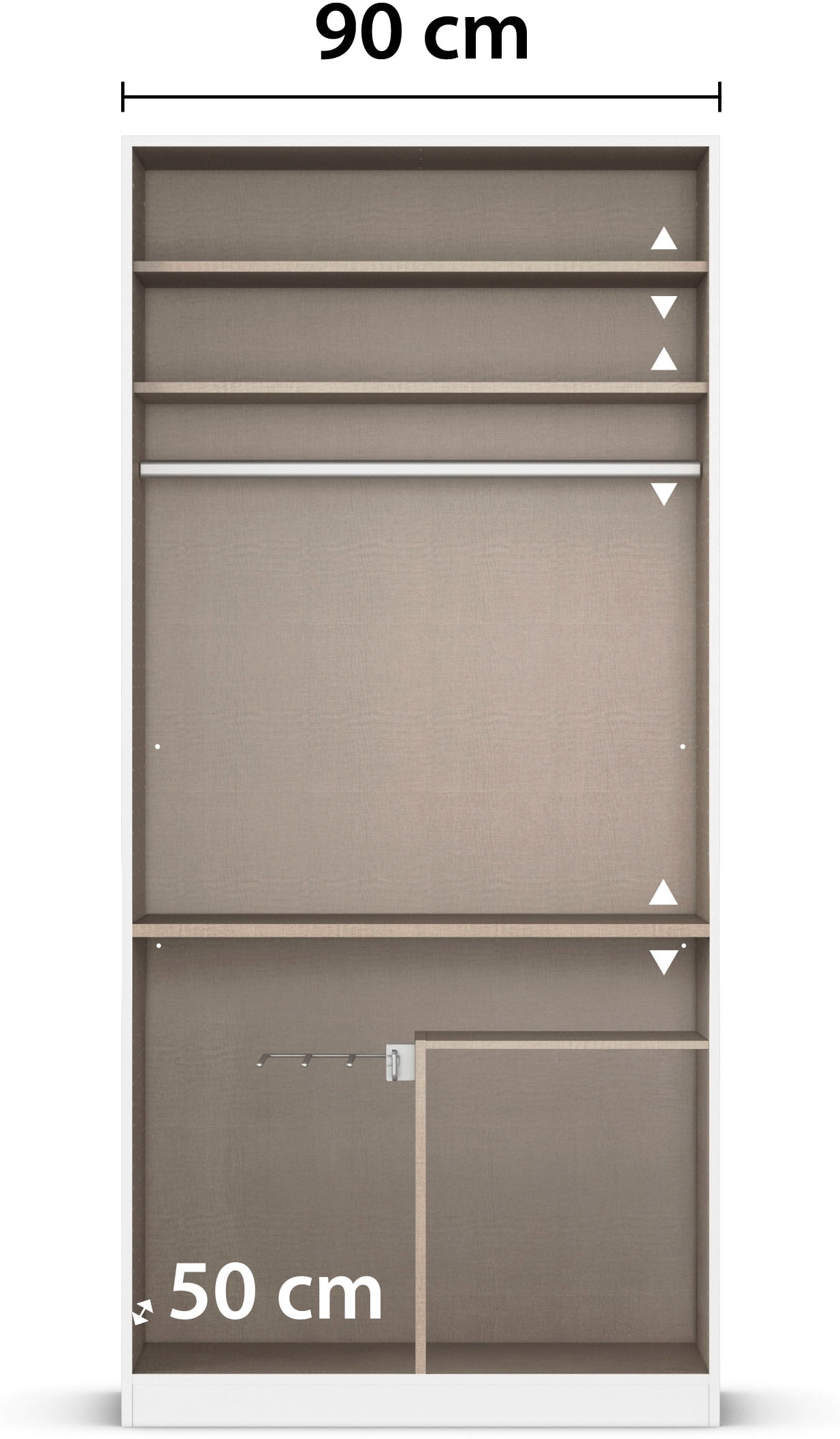 rauch Jugendzimmer-Set »Marlene«, (Set, 4 tlg., in 3 verschiedenen Ausstattungen BASIC/CLASSIC/PREMIUM), erhältlich in verschiedenen Bett- und Schrank-Breiten MADE IN GERMANY