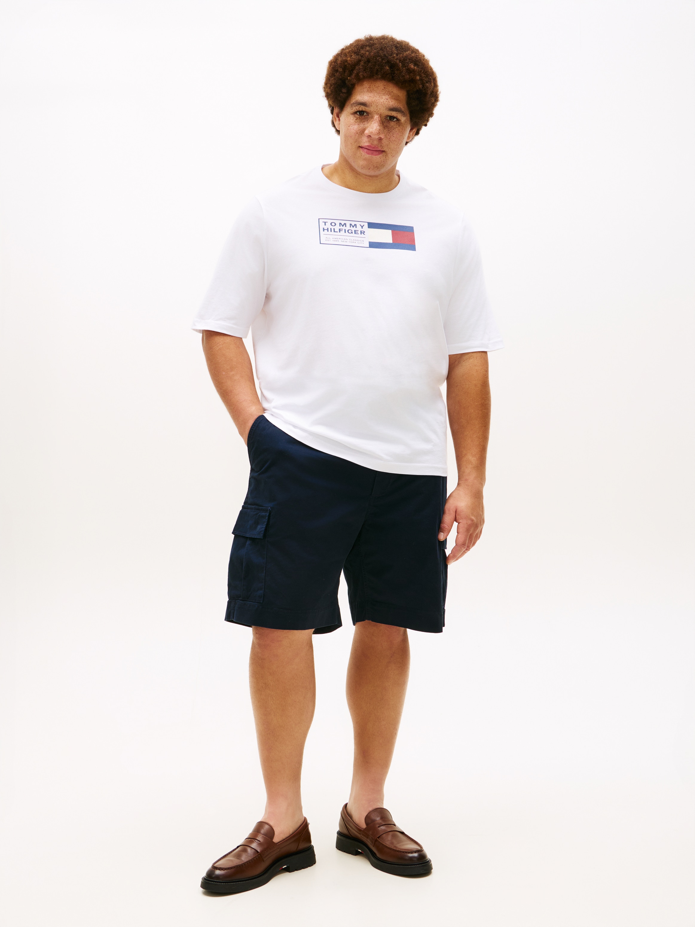 Tommy Hilfiger Big & Tall T-Shirt »BRAND LOVE TEXT« Regular fit für große Größen