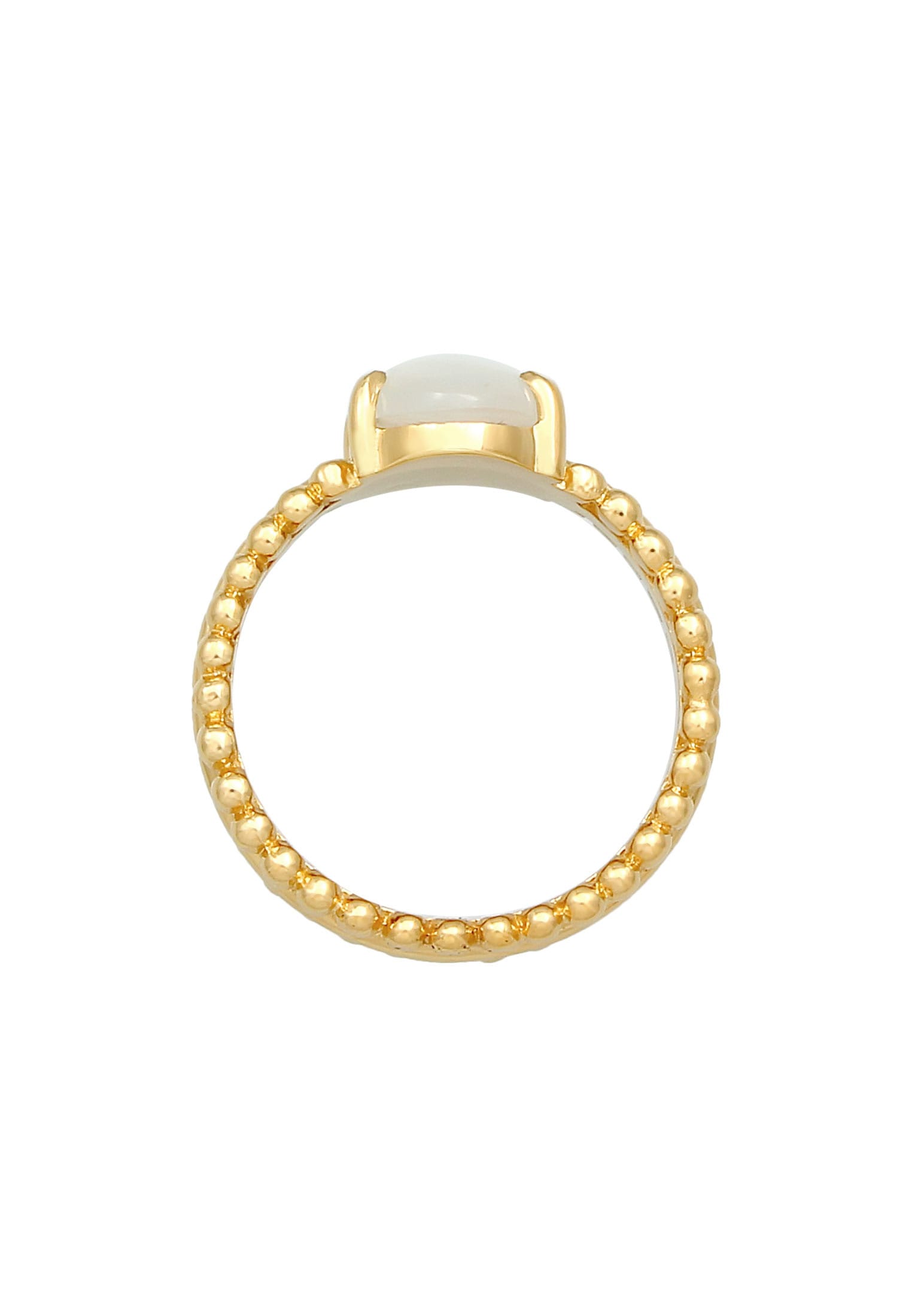 Elli Premium Silberring »Ring Mondstein Edelstein Oval Elegant 925 Silbe«