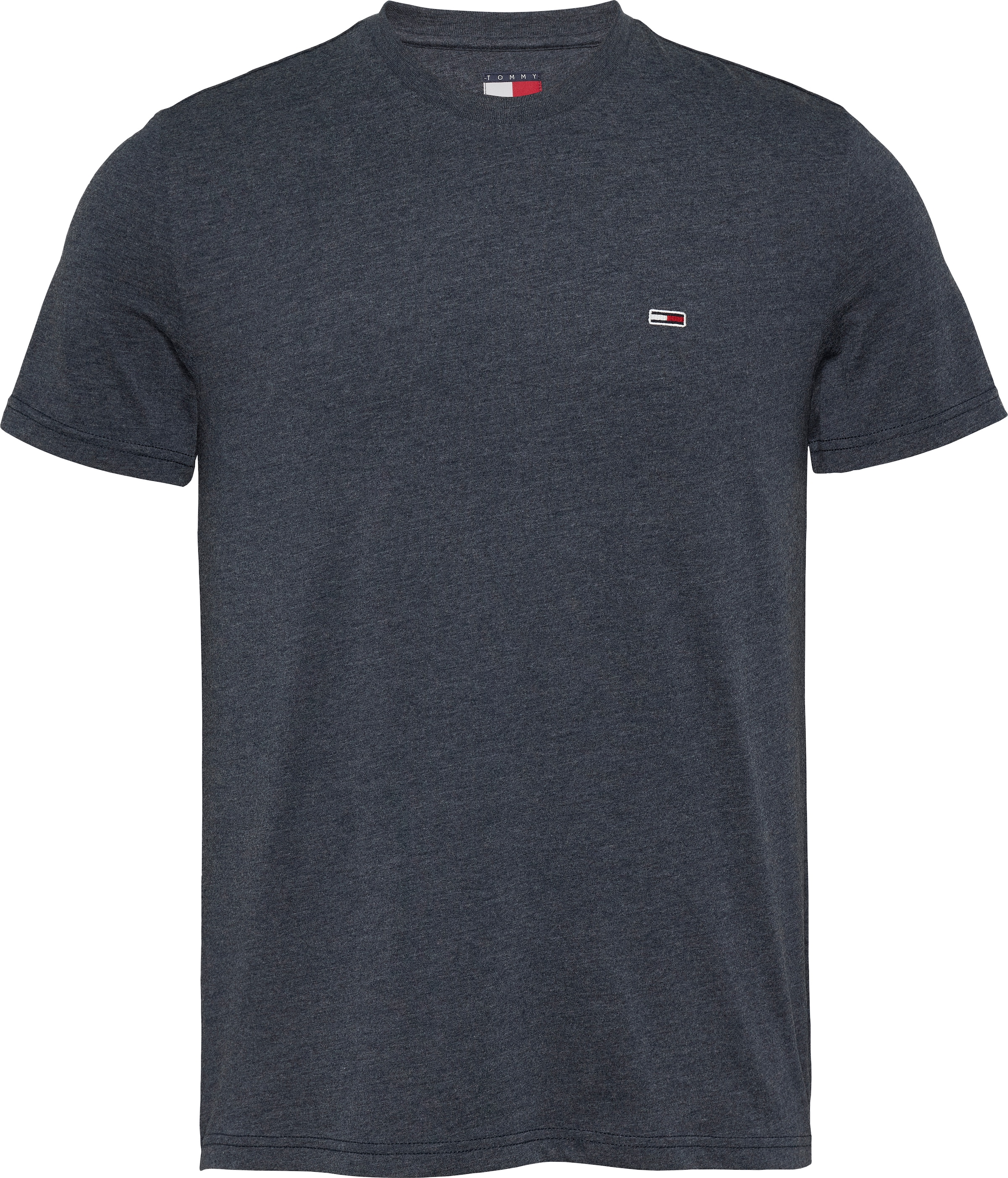 Tommy Jeans T-Shirt »TJM XSLIM JASPE HTR TEE EXT«, Mit Rundhalsausschnitt