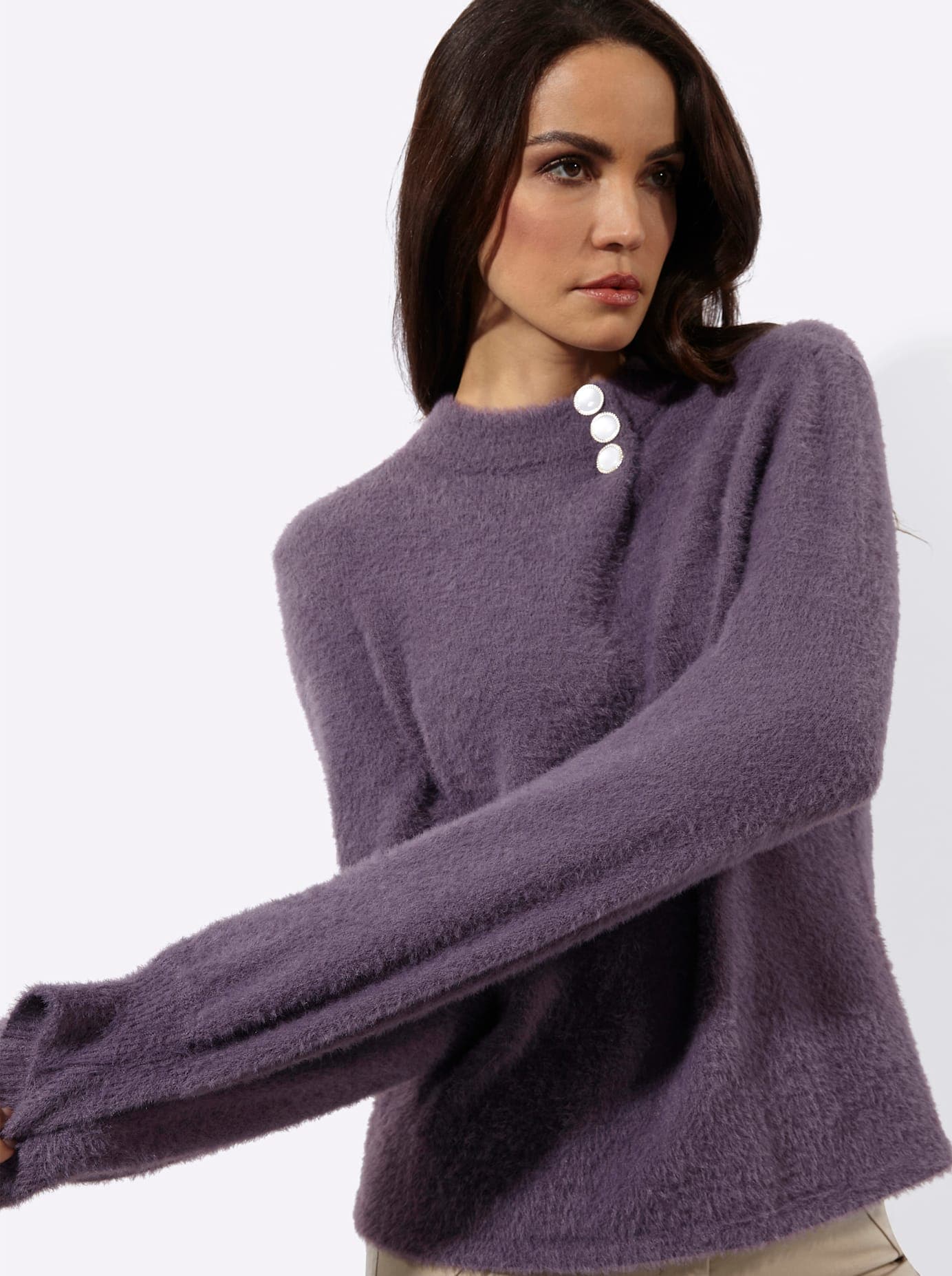 creation L Stehkragenpullover »Pullover«