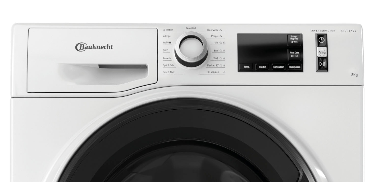 BAUKNECHT Waschmaschine »WM Pure 8AA«, 8 kg, 1400 U/min