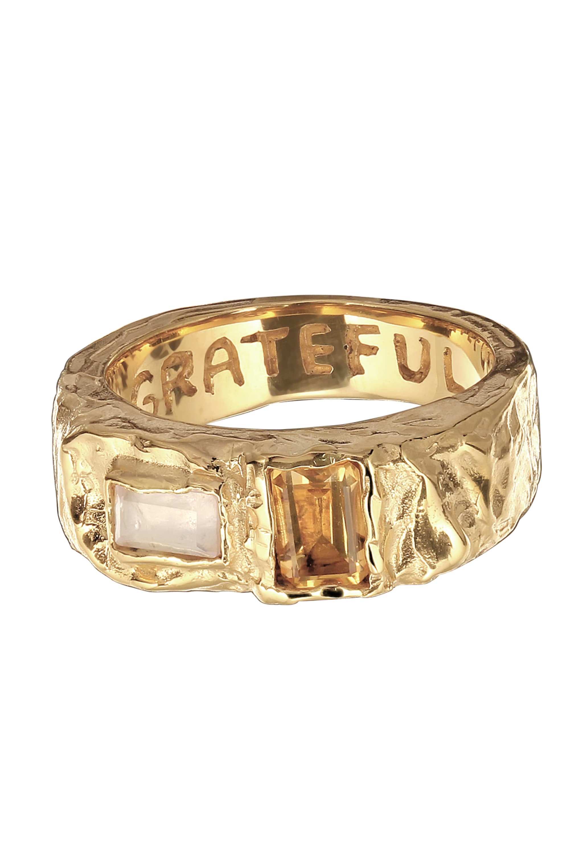 HAZE & GLORY Siegelring »Ring Siegelring Quarz Rosa 925 Sterling Silber«
