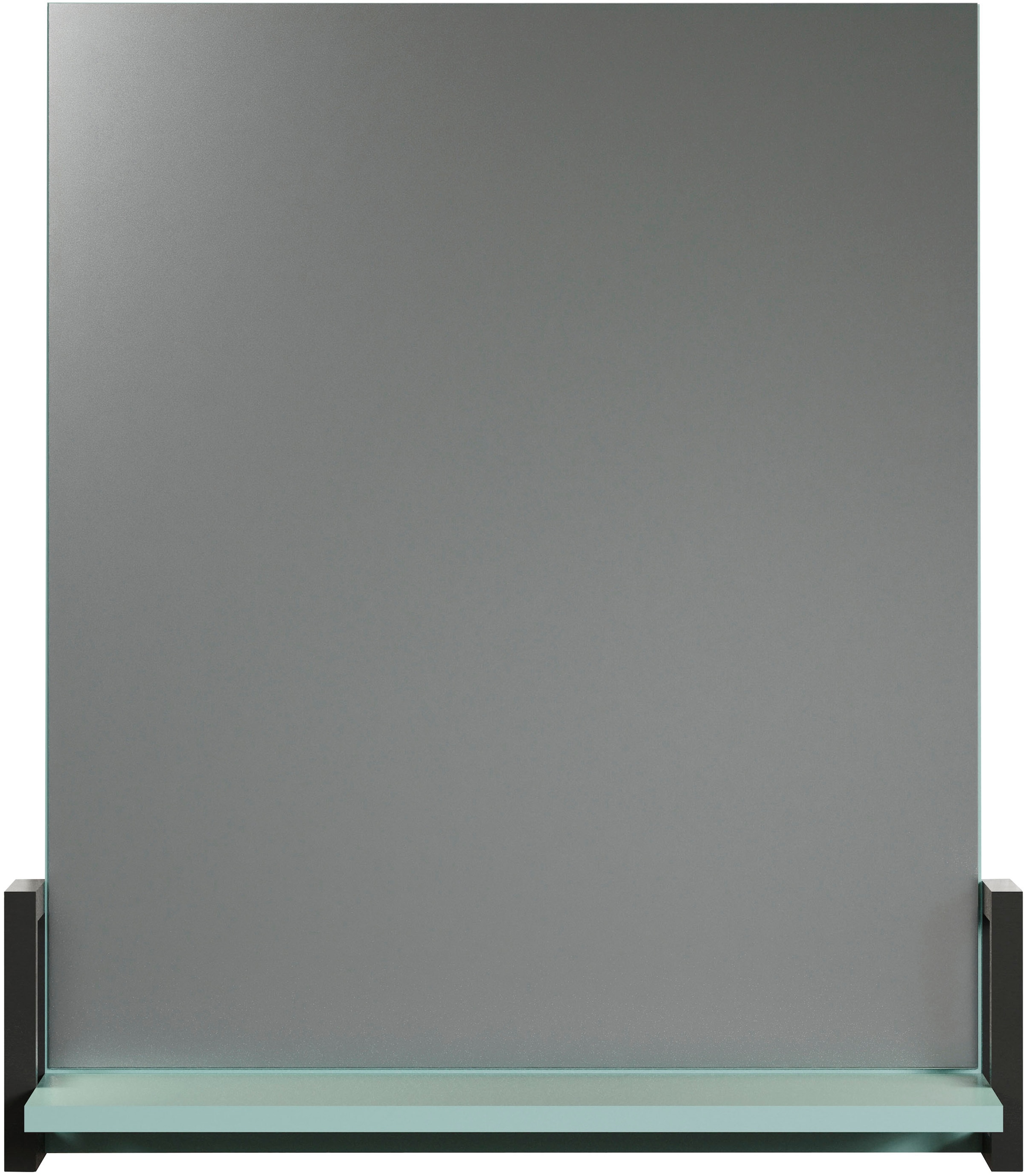 trendteam Badspiegel »Matix Wandspiegel«, (1 St.), eckiger Badspiegel mit Ablage, Breite 64 cm, grau blau