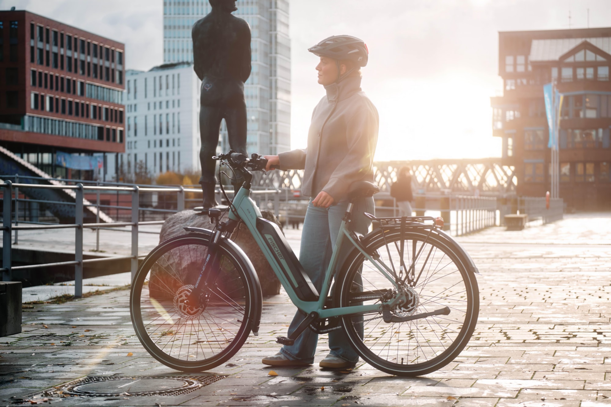 FISCHER Fahrrad »CITA 2403 459 ACTIVE« 7 Gang Shimano NEXUS Schaltwerk Frontmotor mit Akku-Ladegerät | mit Werkzeug,  Pedelec, Elektrofahrrad für Damen und Herren
