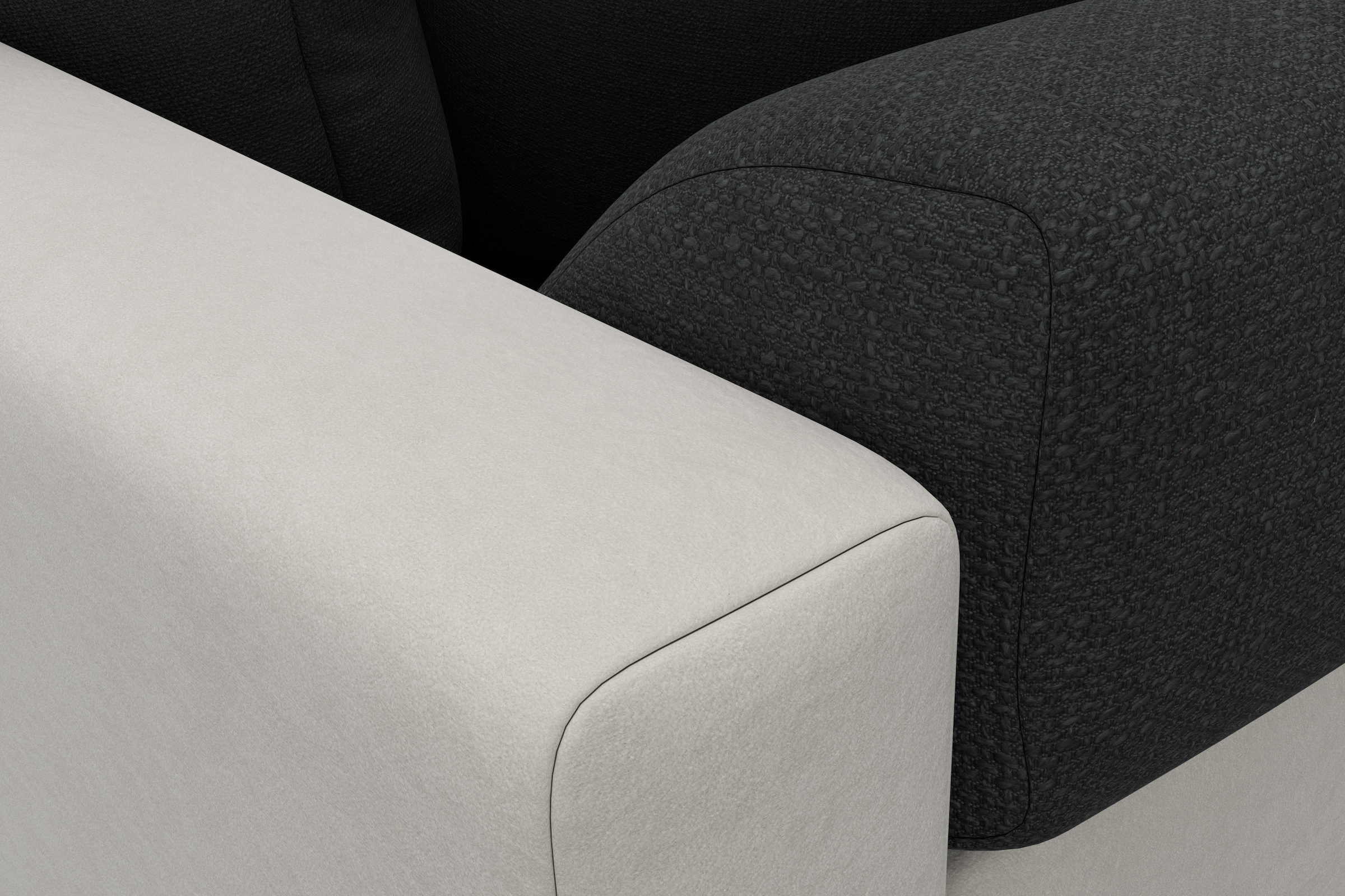 COLLECTION AB Ecksofa Joseli,  mit Zier- und Rückenkissen, komfortable Schanzen-Armlehne
