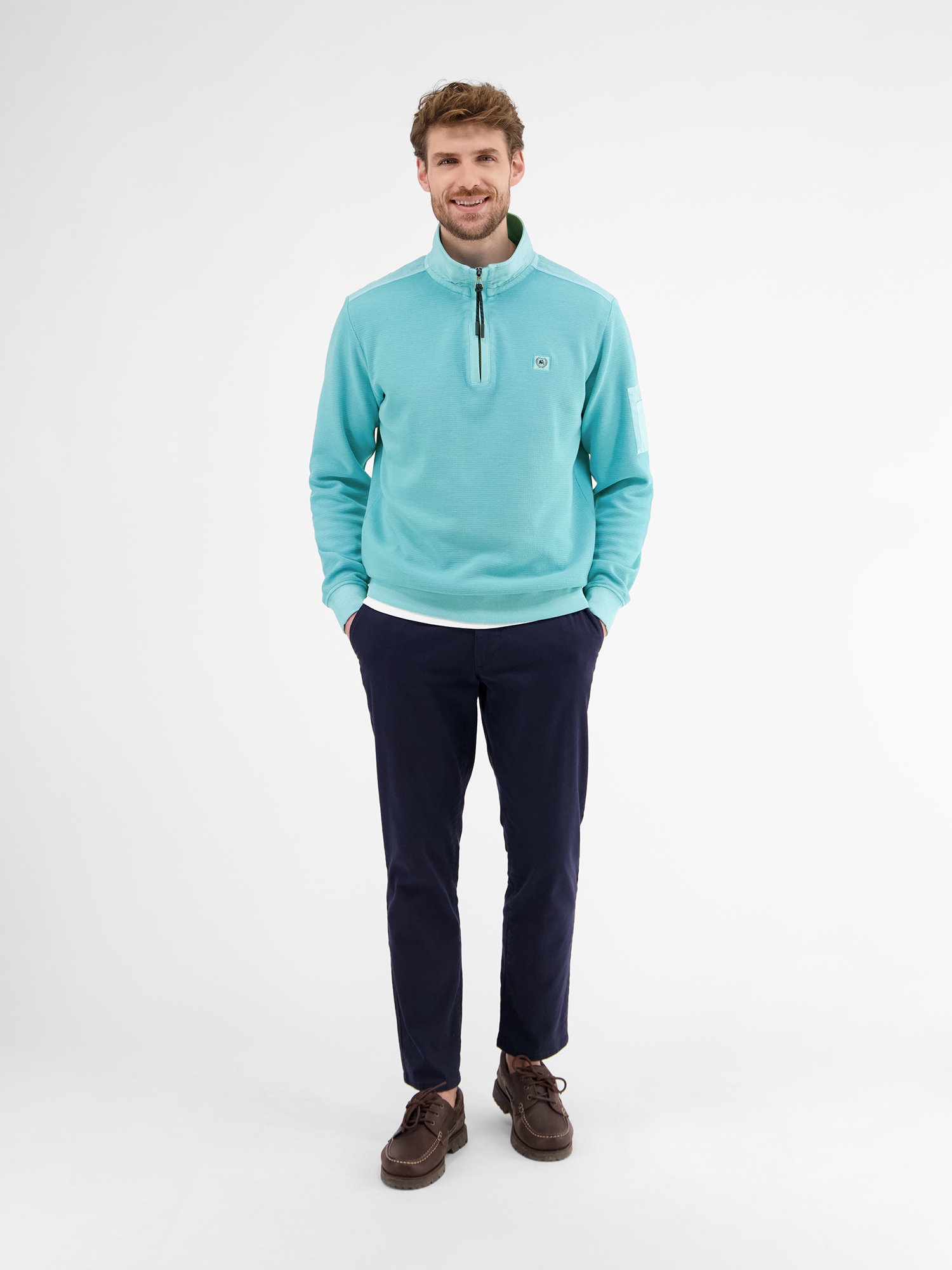 LERROS Sweatshirt »Sweattroyer in Zig-Zag-Struktur«
