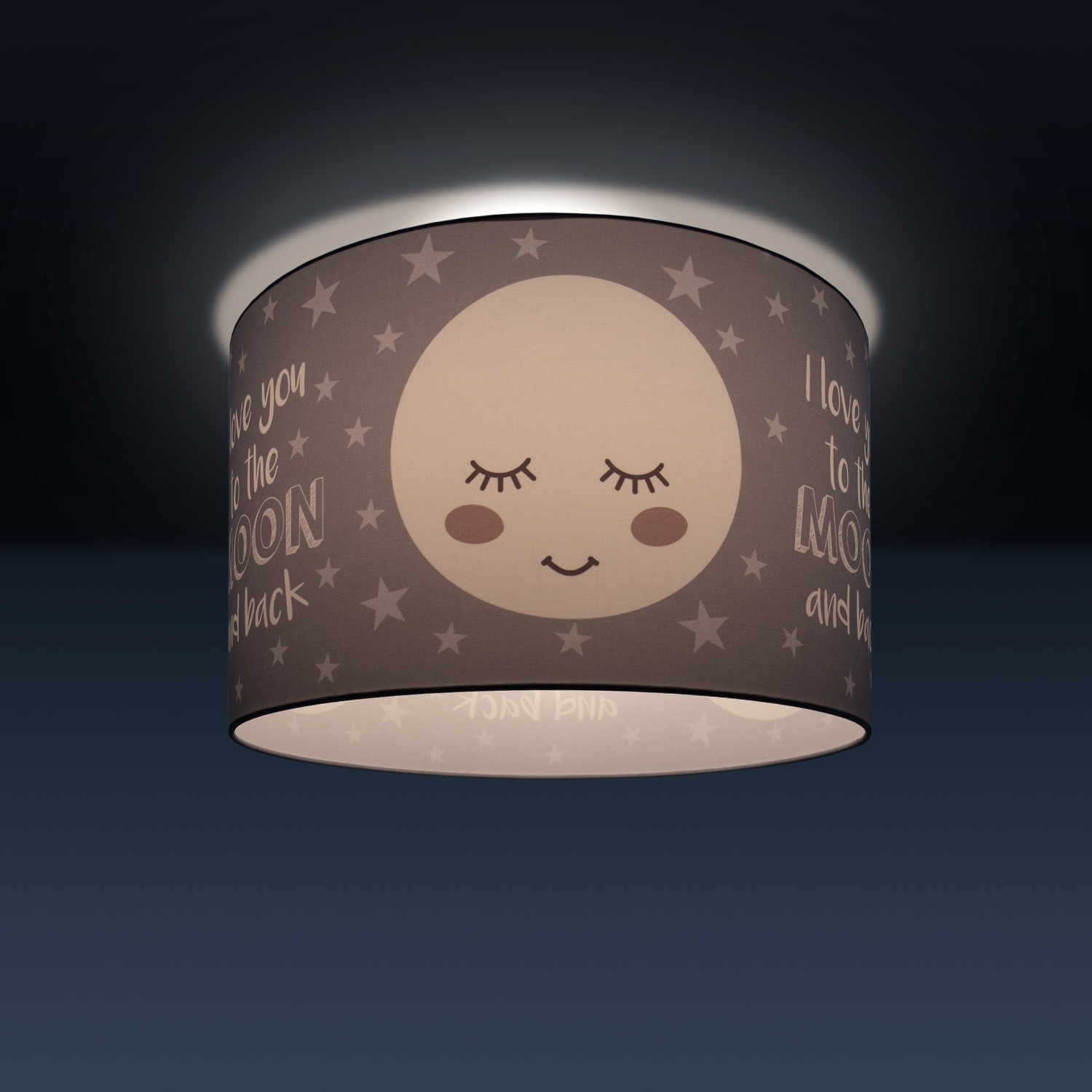 Paco Home Deckenleuchte »Aleyna 103«, 1 flammig-flammig, Kinderlampe Deckenlampe LED Kinderzimmer Lampe Mond-Motiv, E27