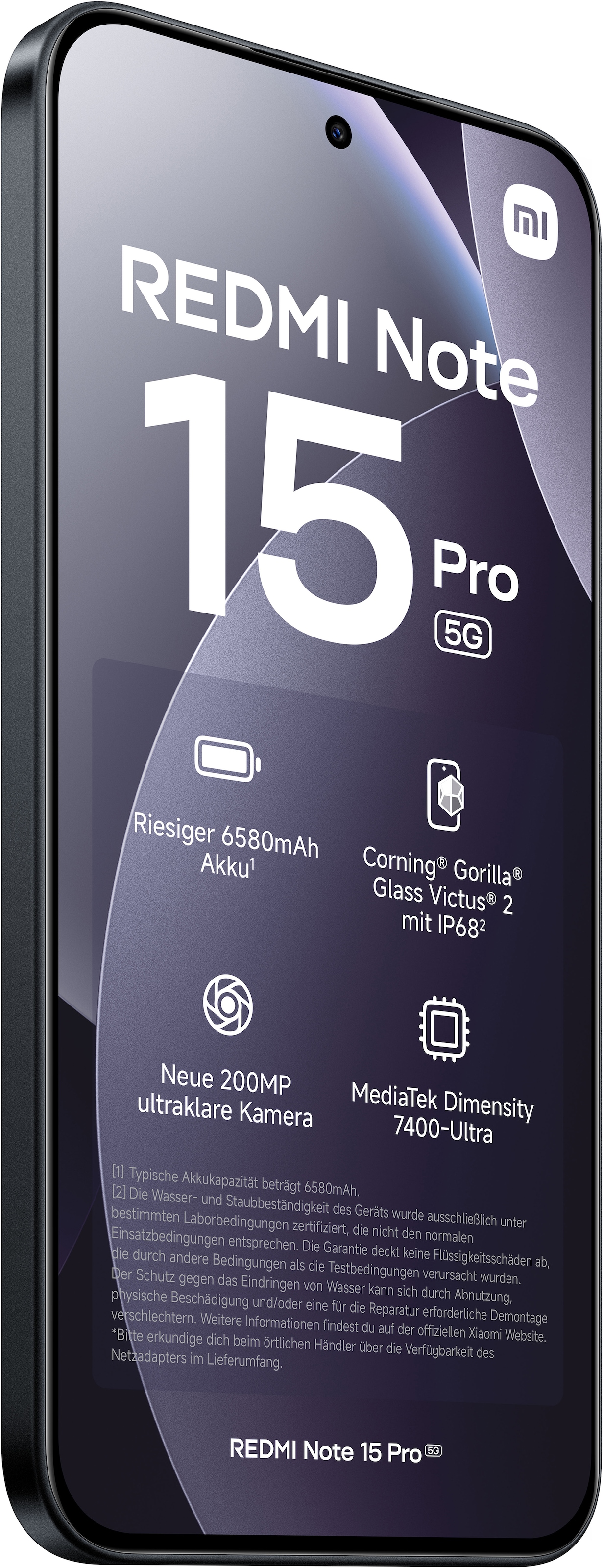 Xiaomi Smartphone »Redmi Note 15 Pro 5G 8+256« Black
