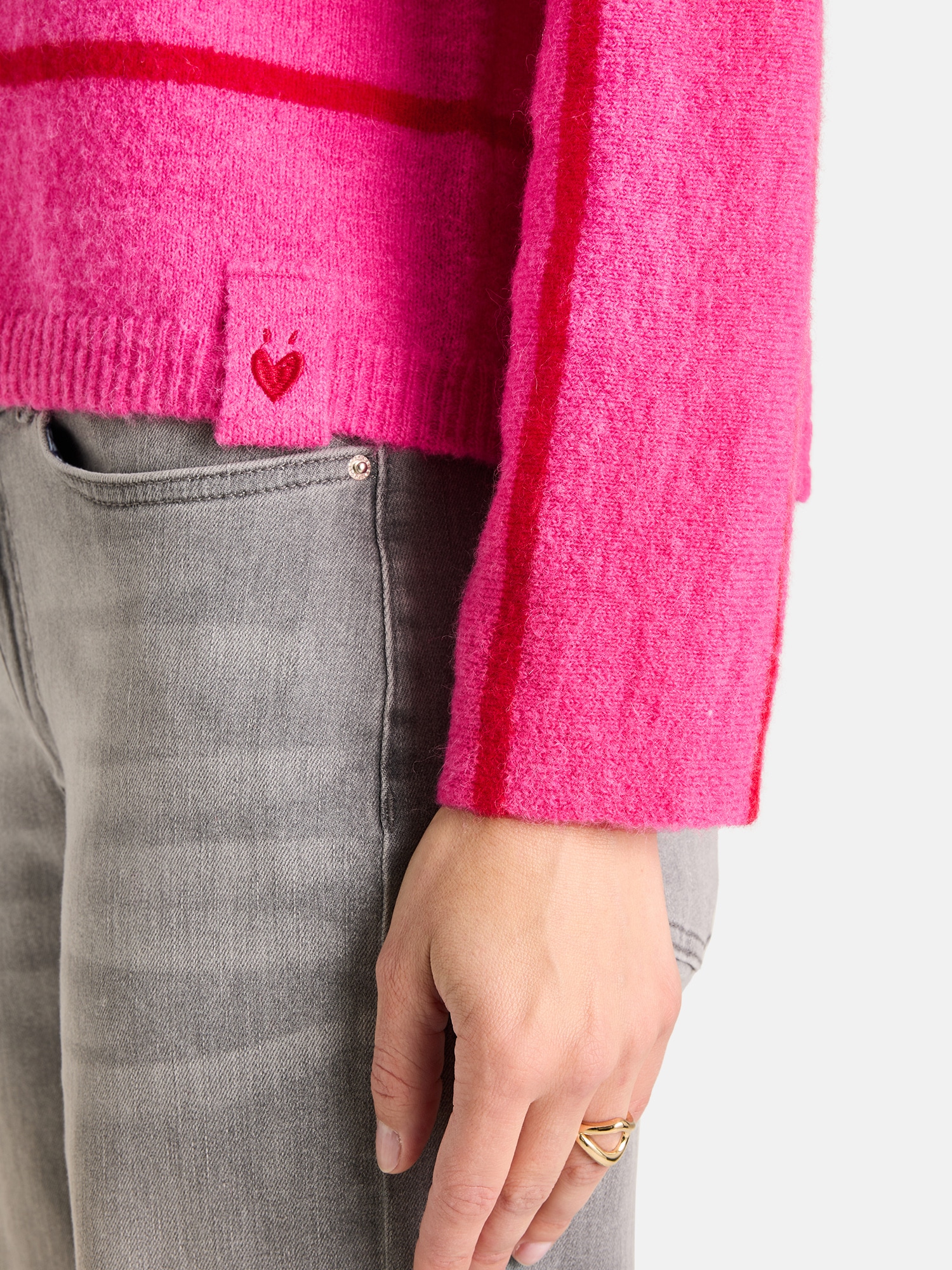Lieblingsstück Strickpullover »SingaEP« mit Alpaka, Rundhals