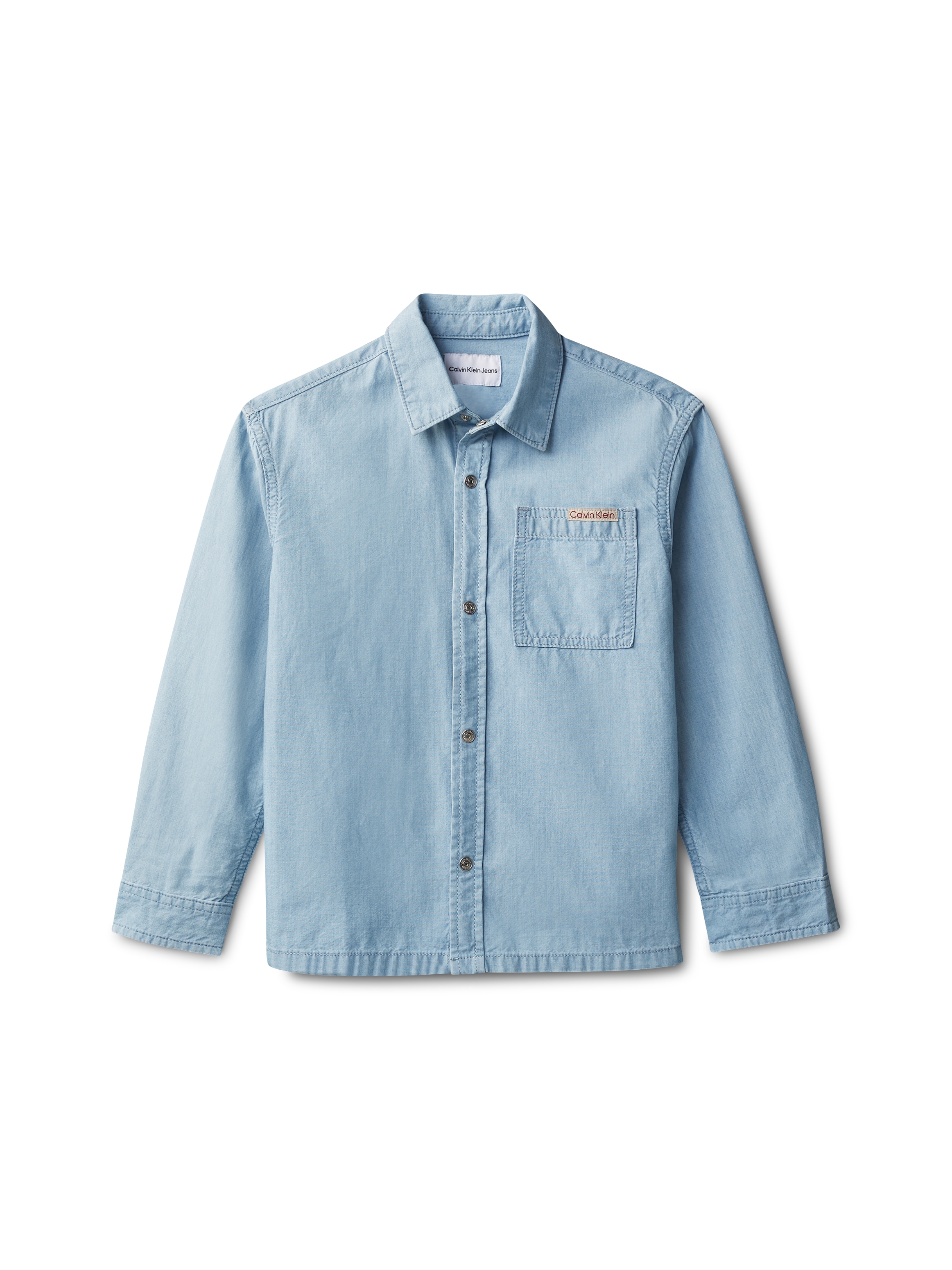 Calvin Klein Jeans Jeanshemd »CHAMBRAY WOVEN« Regular fit für Kinder mit Brusttasche