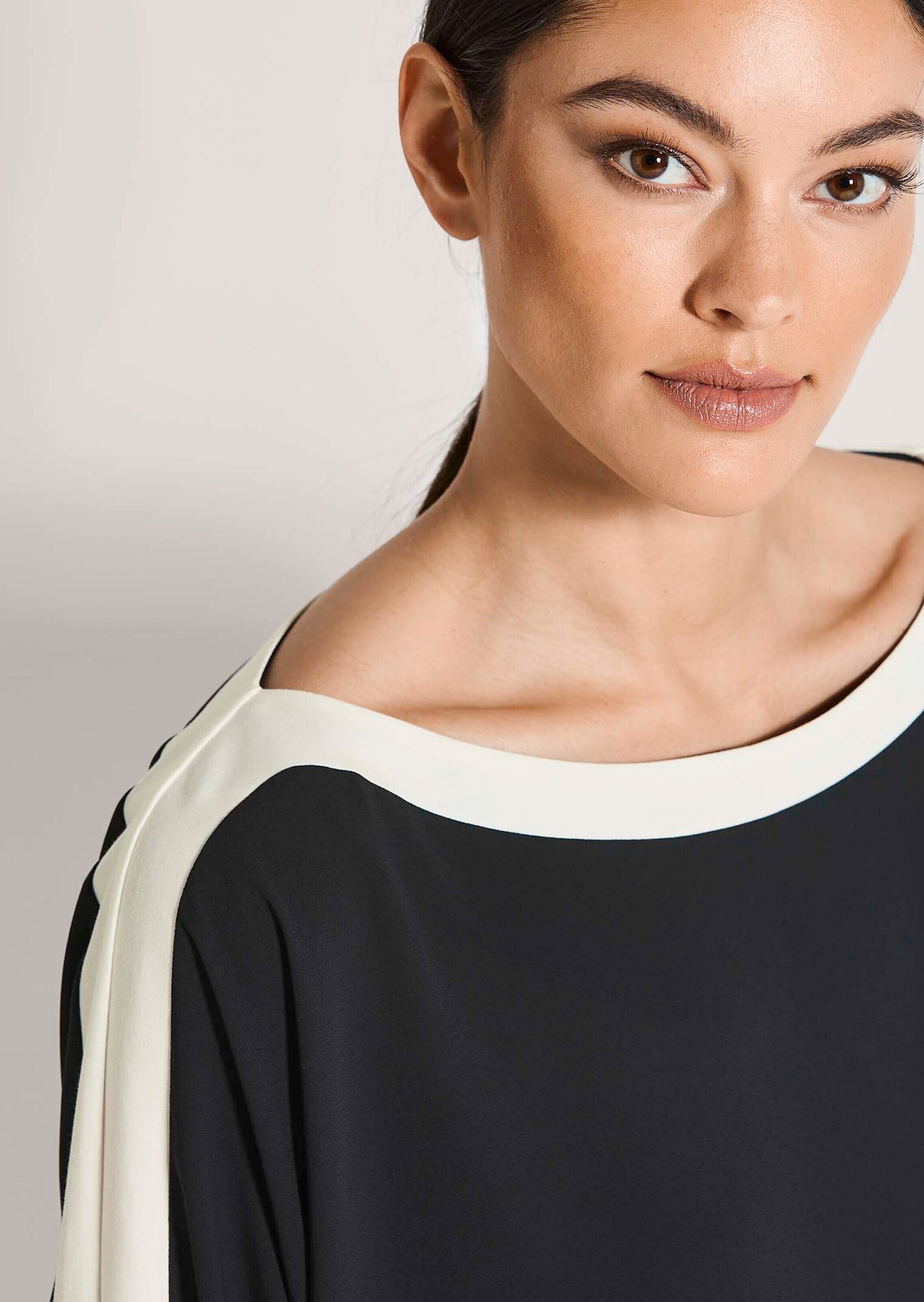 MADELEINE Langarmbluse »Blusenshirt Businessbluse im Colour Blocking-Stil« Colourblocking