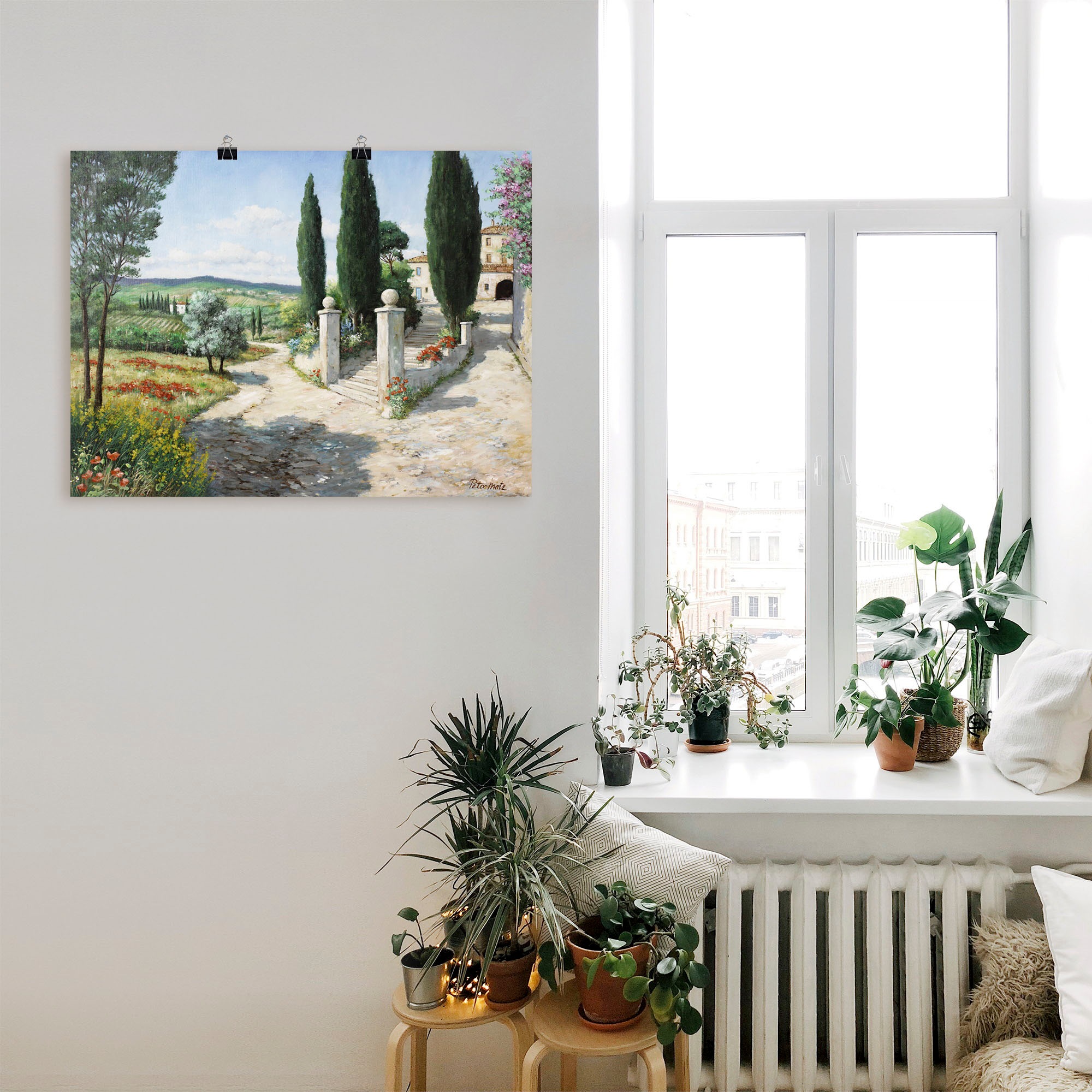 Artland Wandbild »Wohnung in der Toskana«, Europa, (1 St.), als Leinwandbild, Poster in verschied. Größen