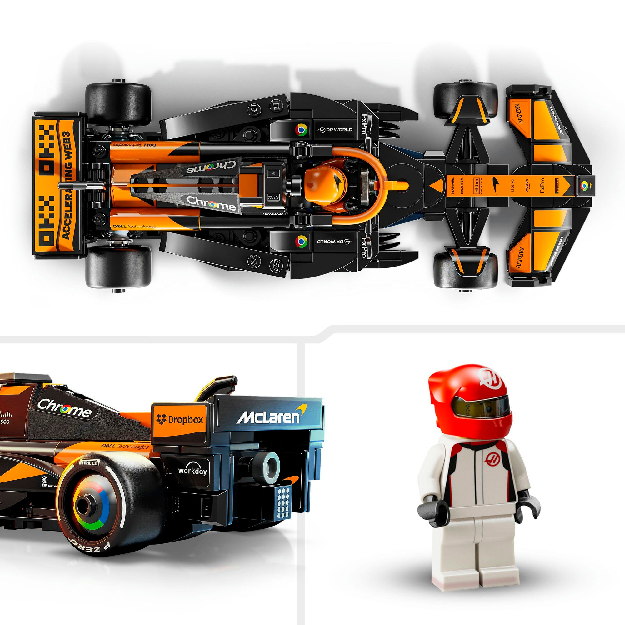 LEGO® Konstruktionsspielsteine »McLaren F1® Team MCL38 Rennauto (77251), LEGO® Speed Champions«, (269 St.), Made in Europe