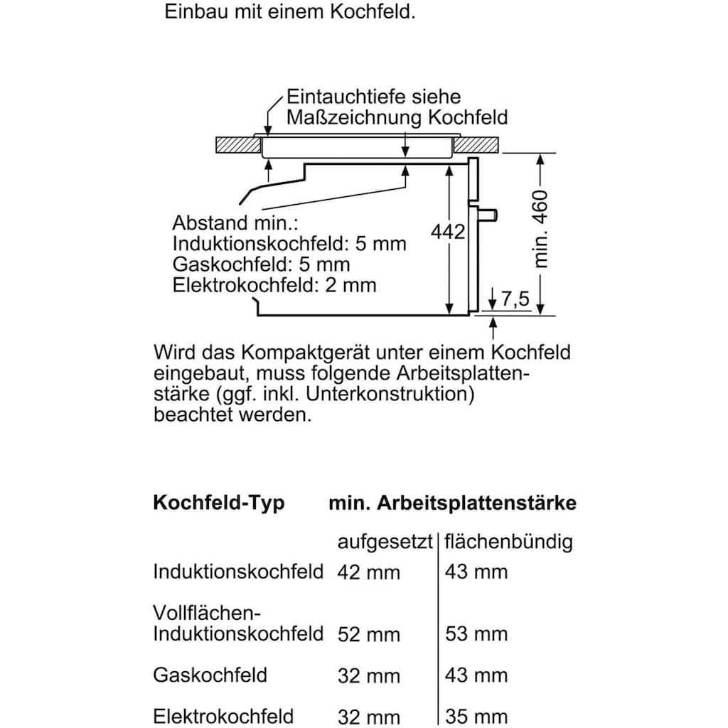 SIEMENS Einbaubackofen »CB634GBS3«, iQ700, CB634GBS3, ecoClean