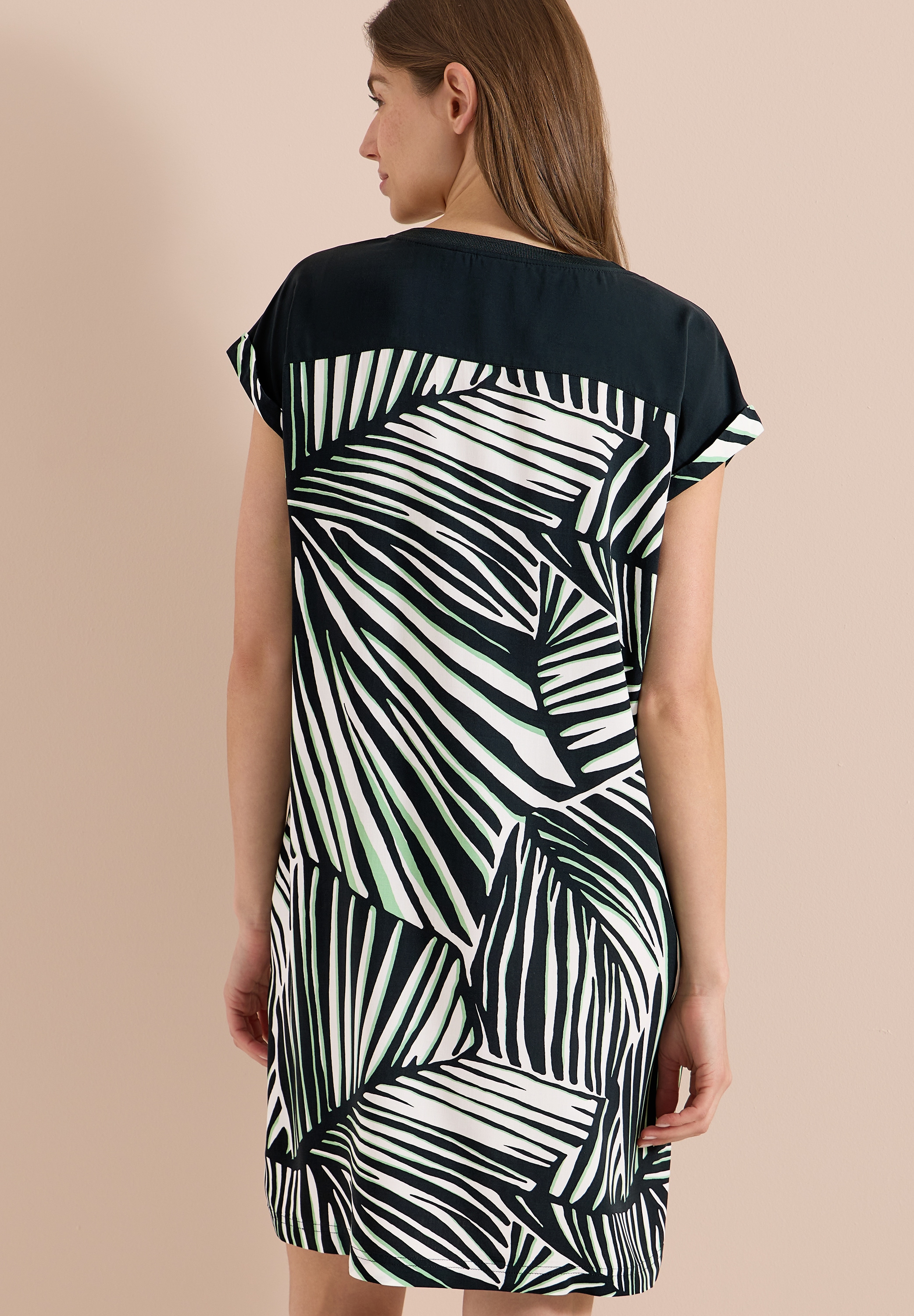 Cecil Sommerkleid Eingrifftaschen Sommerkleid mit grafischem Muster