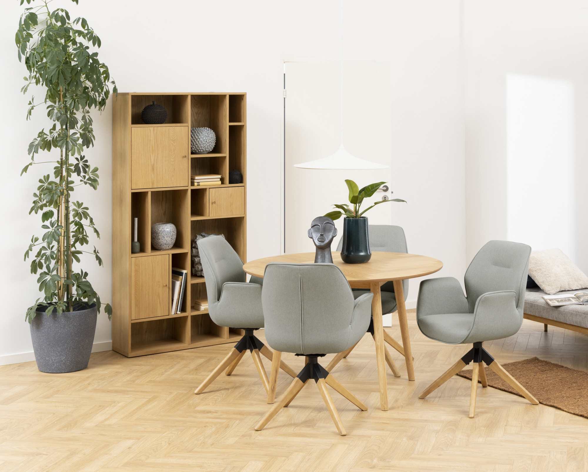 ACTONA GROUP Esszimmerstuhl »Alma«, 1 St., Polyester, mit eleganten Kedern,  Drehstuhl mit Rückholfunktion online kaufen