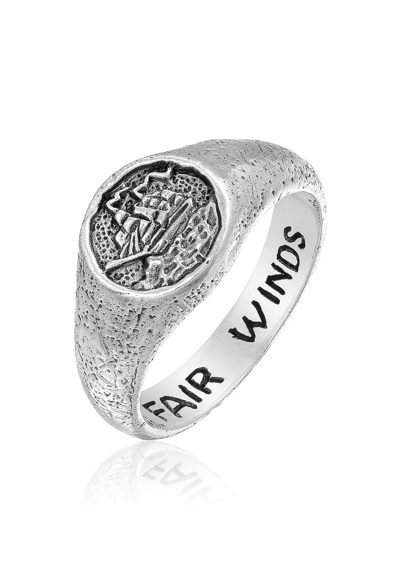 HAZE & GLORY Siegelring »Ring Siegelring Fair Winds 925 Silber«