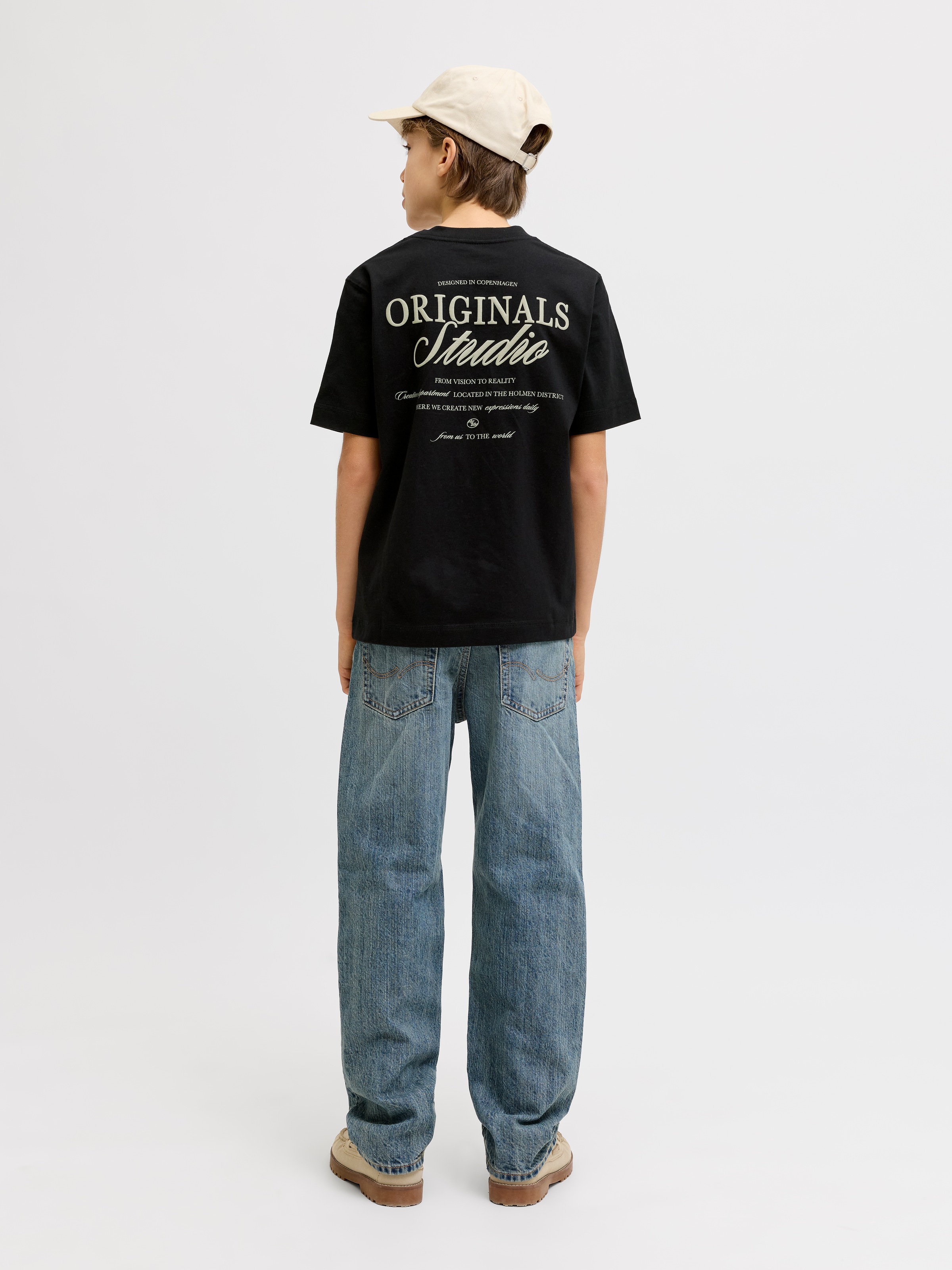 Jack & Jones Junior T-Shirt »JORNORREBRO TYPO TEE SS CREW NECK SN JNR«