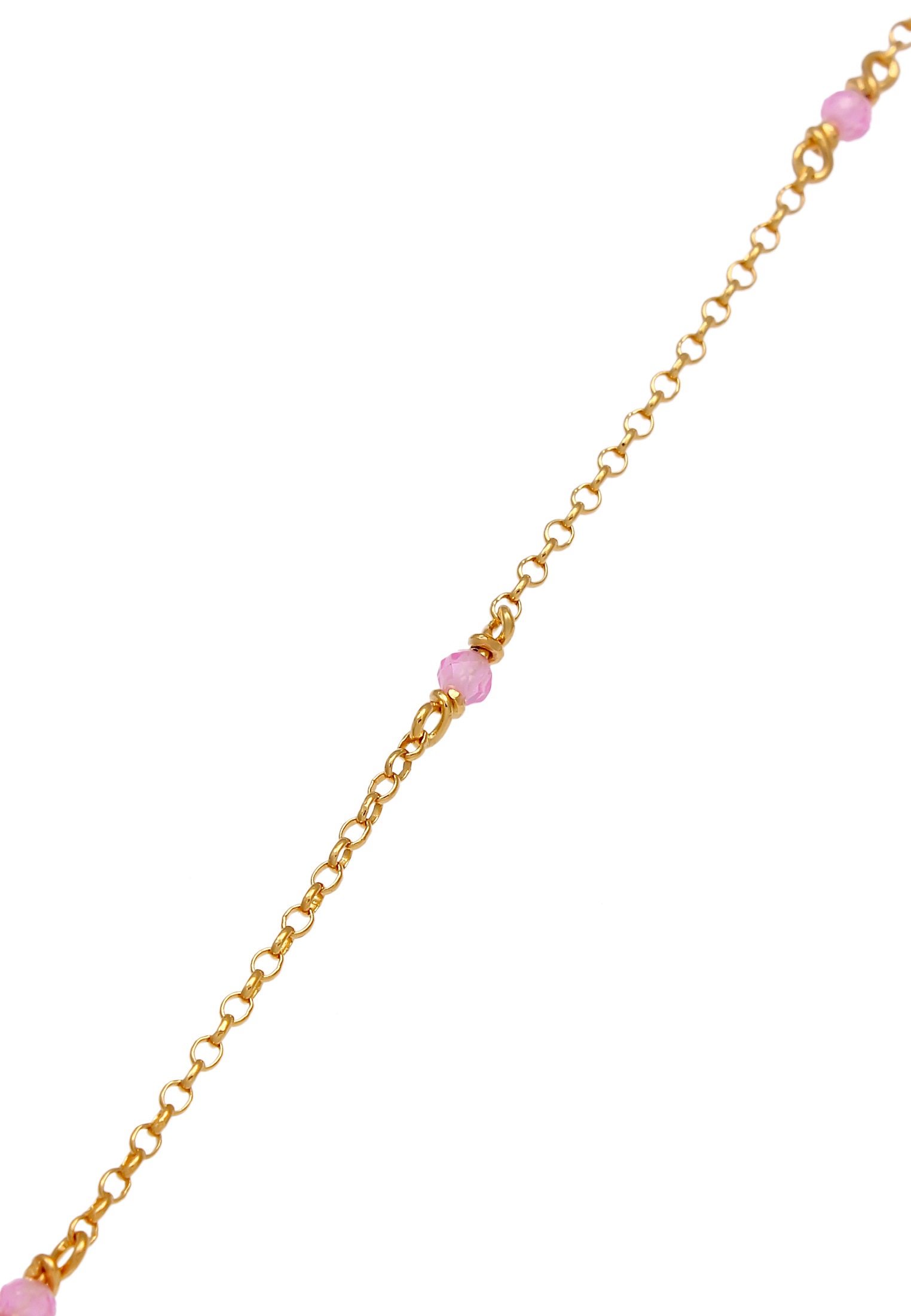 Elli Choker »Halskette Choker Rosa Quarz Kugeln Perlen 925 Silber«